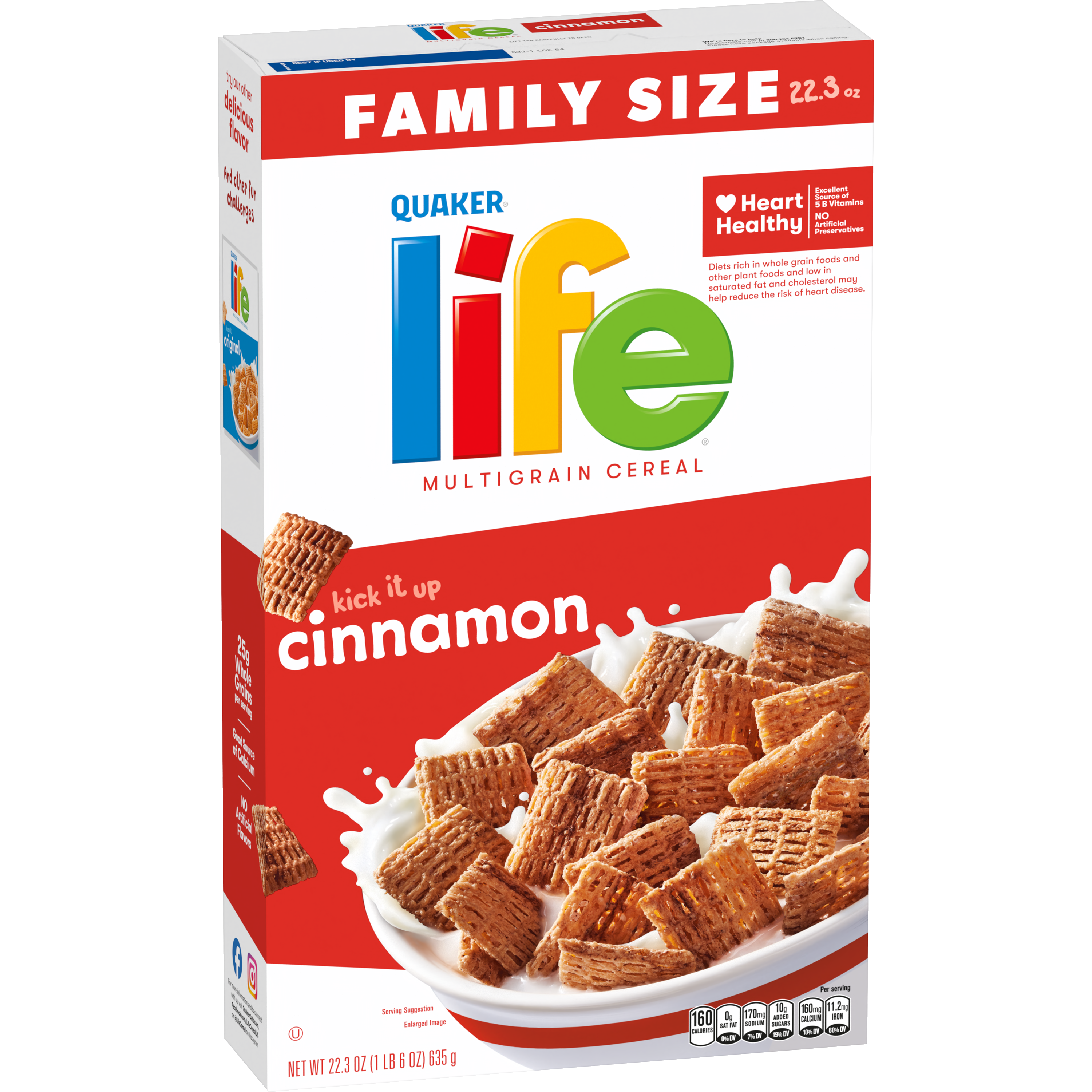 Quaker, Life, Family Size, Cinnamon, Multigrain Cereal thumbnail