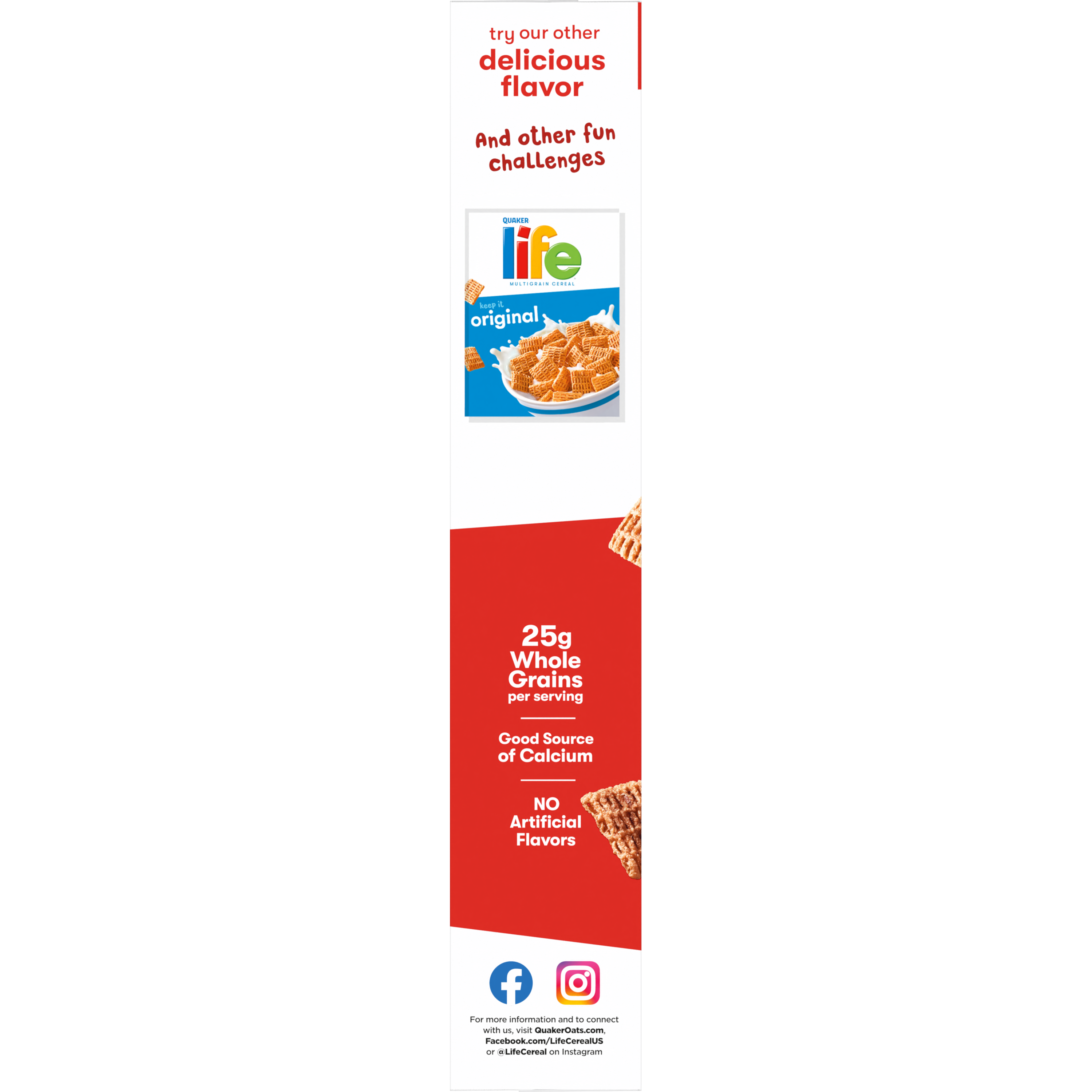Quaker, Life, Family Size, Cinnamon, Multigrain Cereal thumbnail