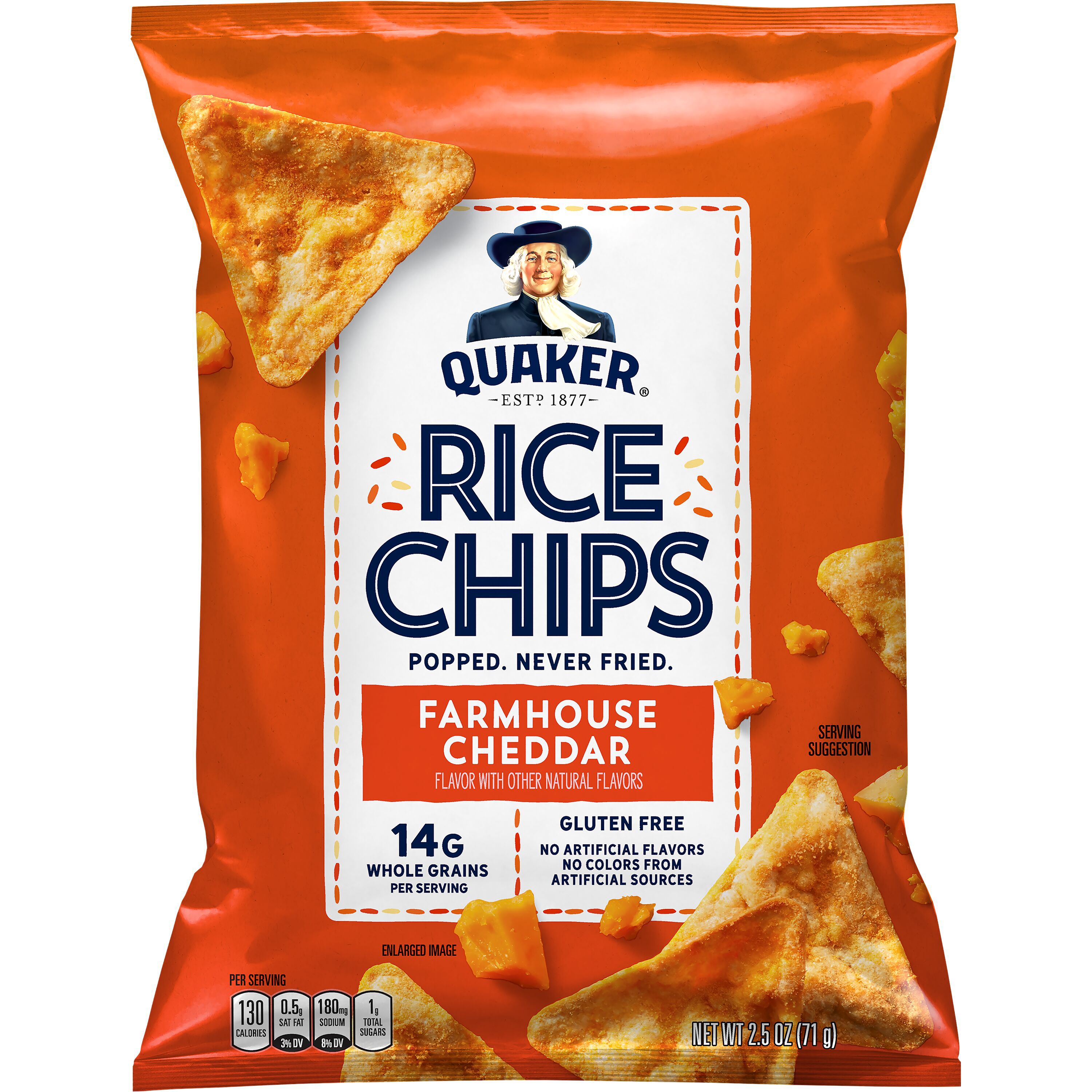 Quaker, Farmhouse Cheddar Flavor, Rice Chips