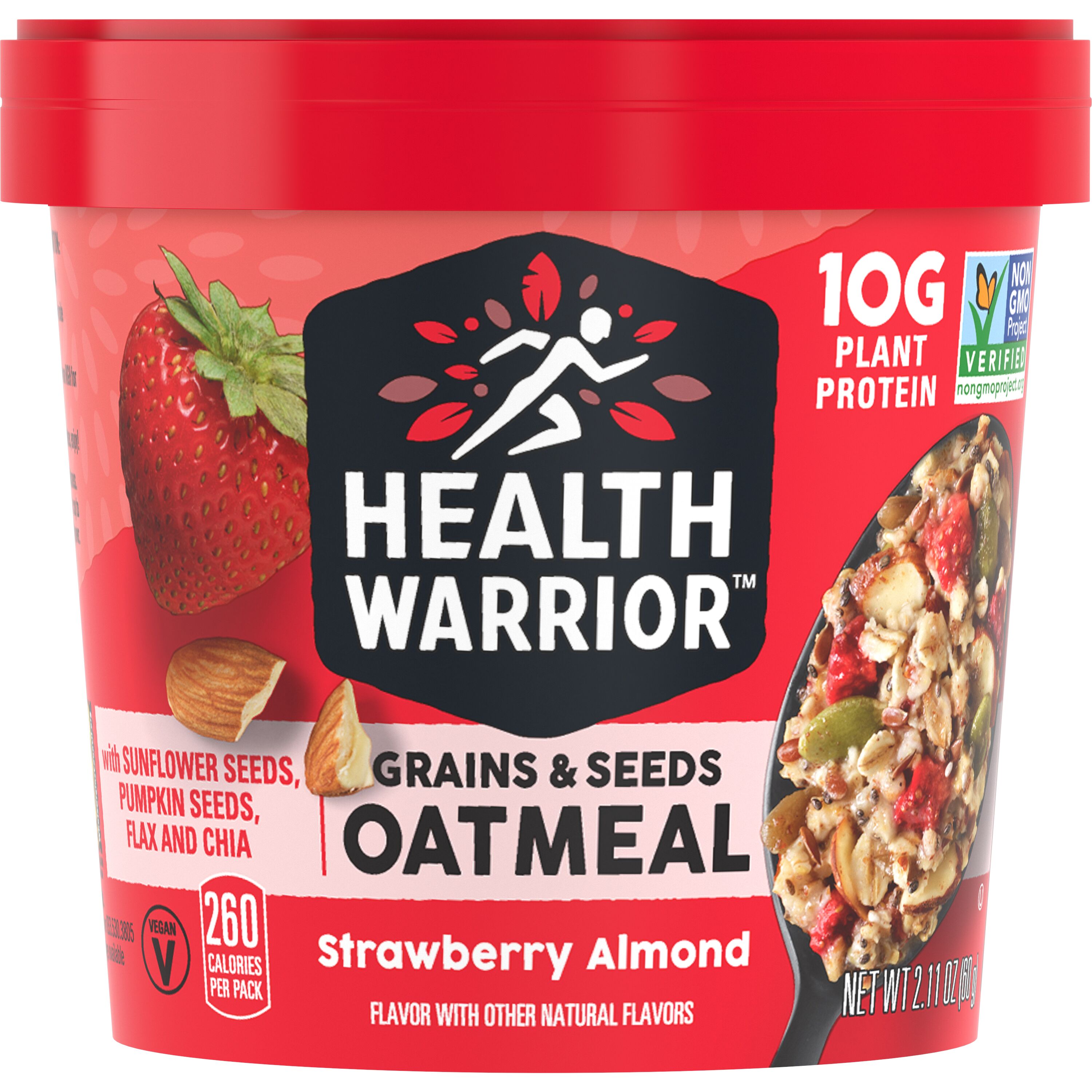 Health Warrior, Strawberry Almond Flavor, Grains & Seeds Oatmeal thumbnail