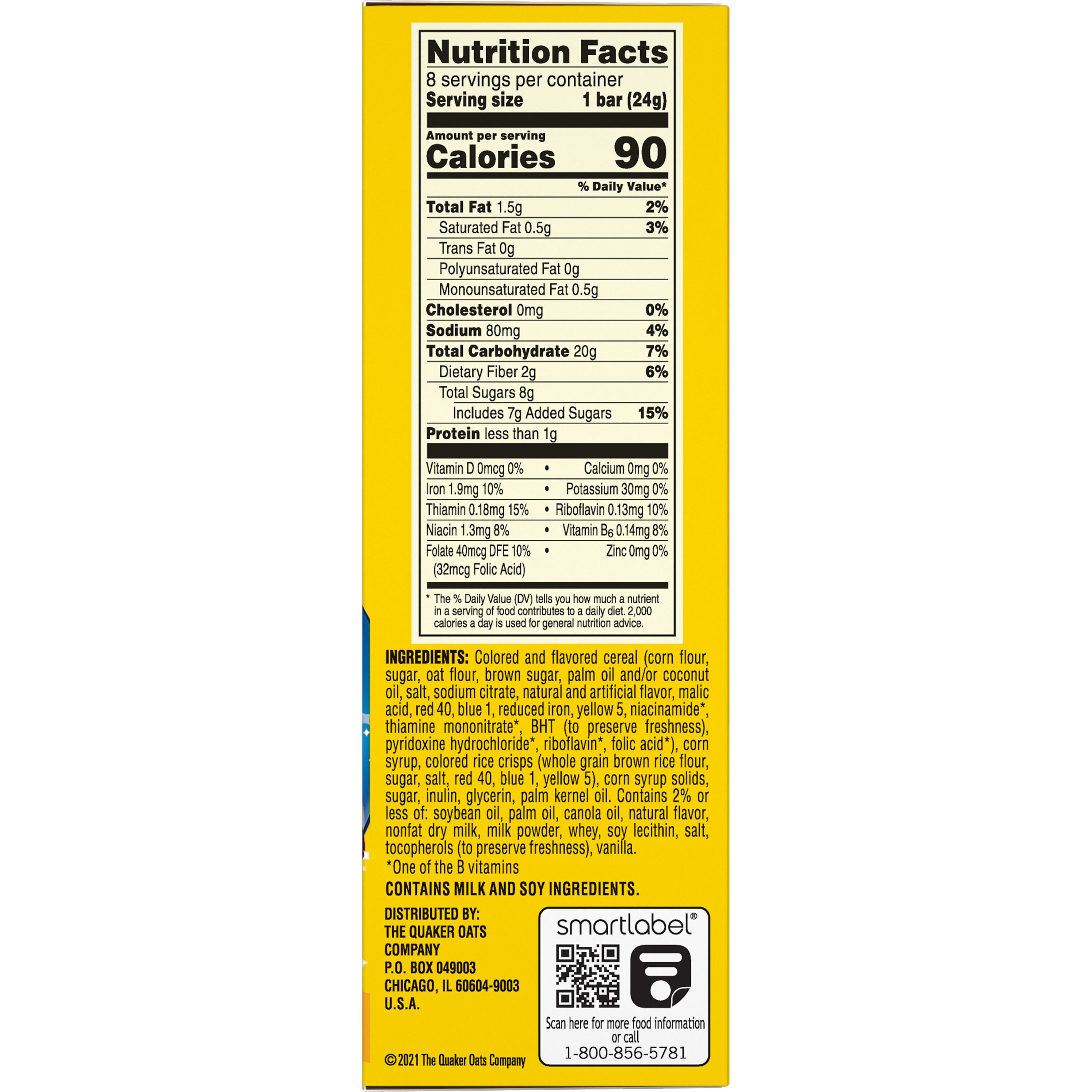 Cap'n Crunch, Treats, Crunch Berries Naturally & Artificially Flavored, Cereal Bars thumbnail