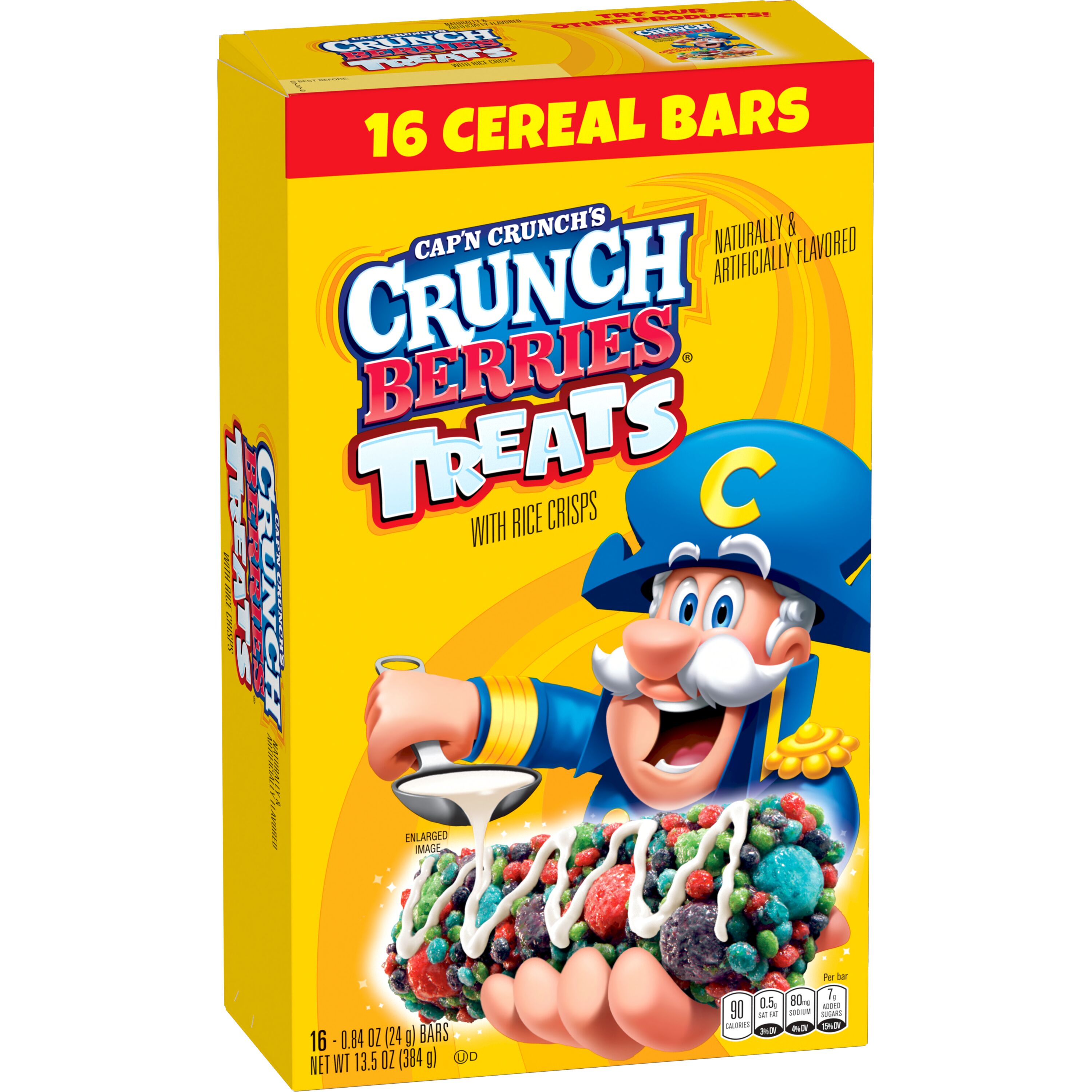 Cap'n Crunch, Treats, Crunch Berries Naturally & Artificially Flavored, Cereal Bars thumbnail