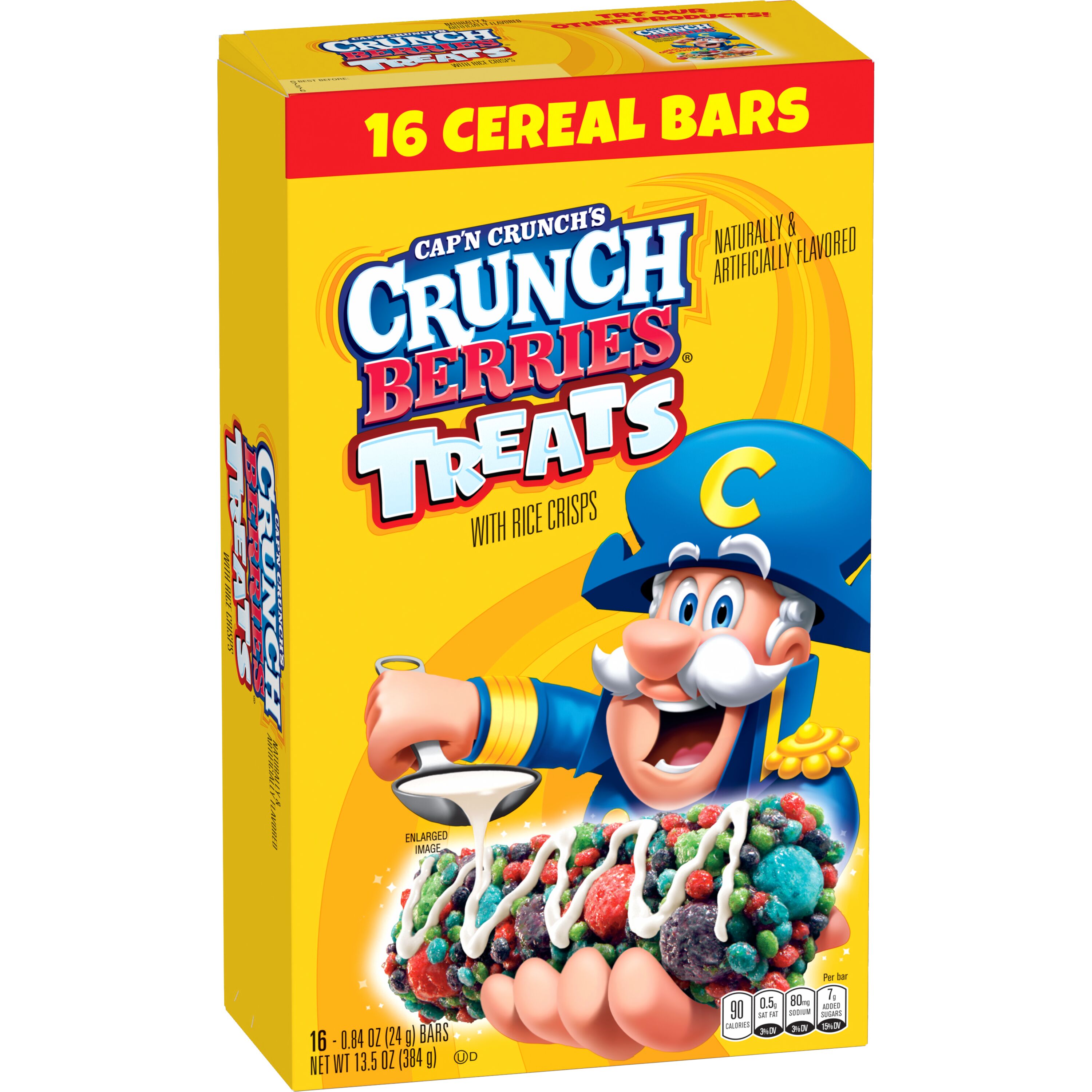 Cap'n Crunch's, Treats, Crunch Berries Naturally & Artificially Flavored, Cereal Bars thumbnail