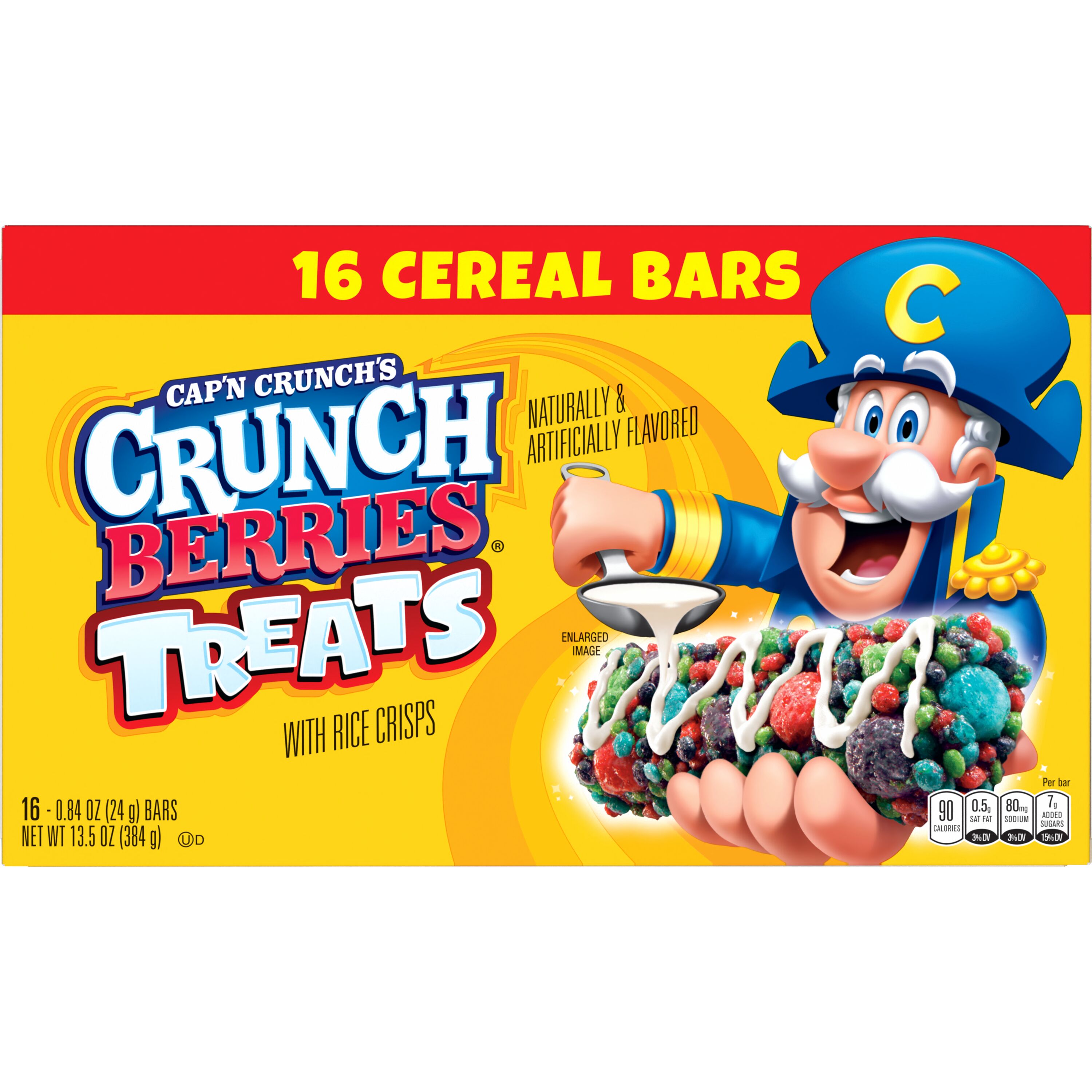 Cap'n Crunch's, Treats, Crunch Berries Naturally & Artificially Flavored, Cereal Bars thumbnail