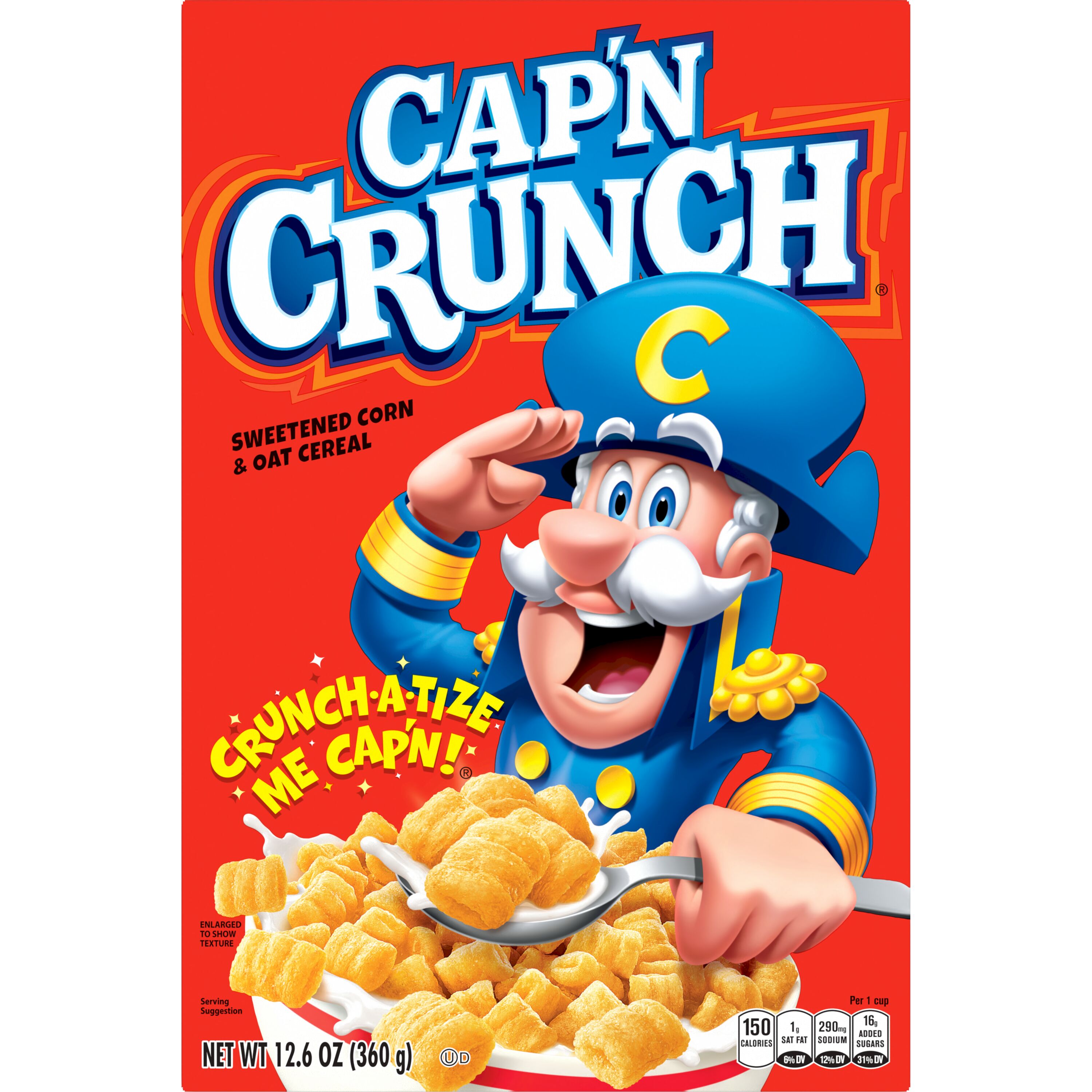 Cap'n Crunch, Sweetened Corn & Oat Cereal