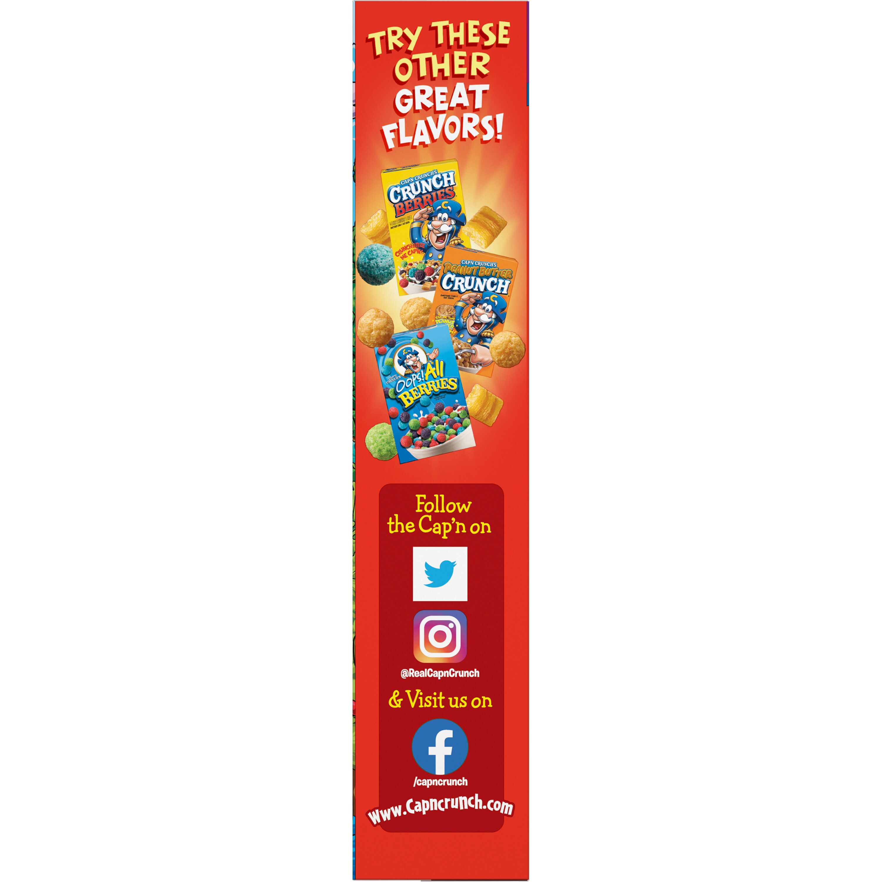 Cap'n Crunch, Large Size, Sweetened Corn & Oat Cereal thumbnail