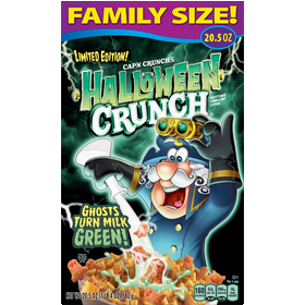 Cap'n Crunch's, Limited Edition, Family Size, Halloween Crunch, Sweetened Corn & Oat Cereal