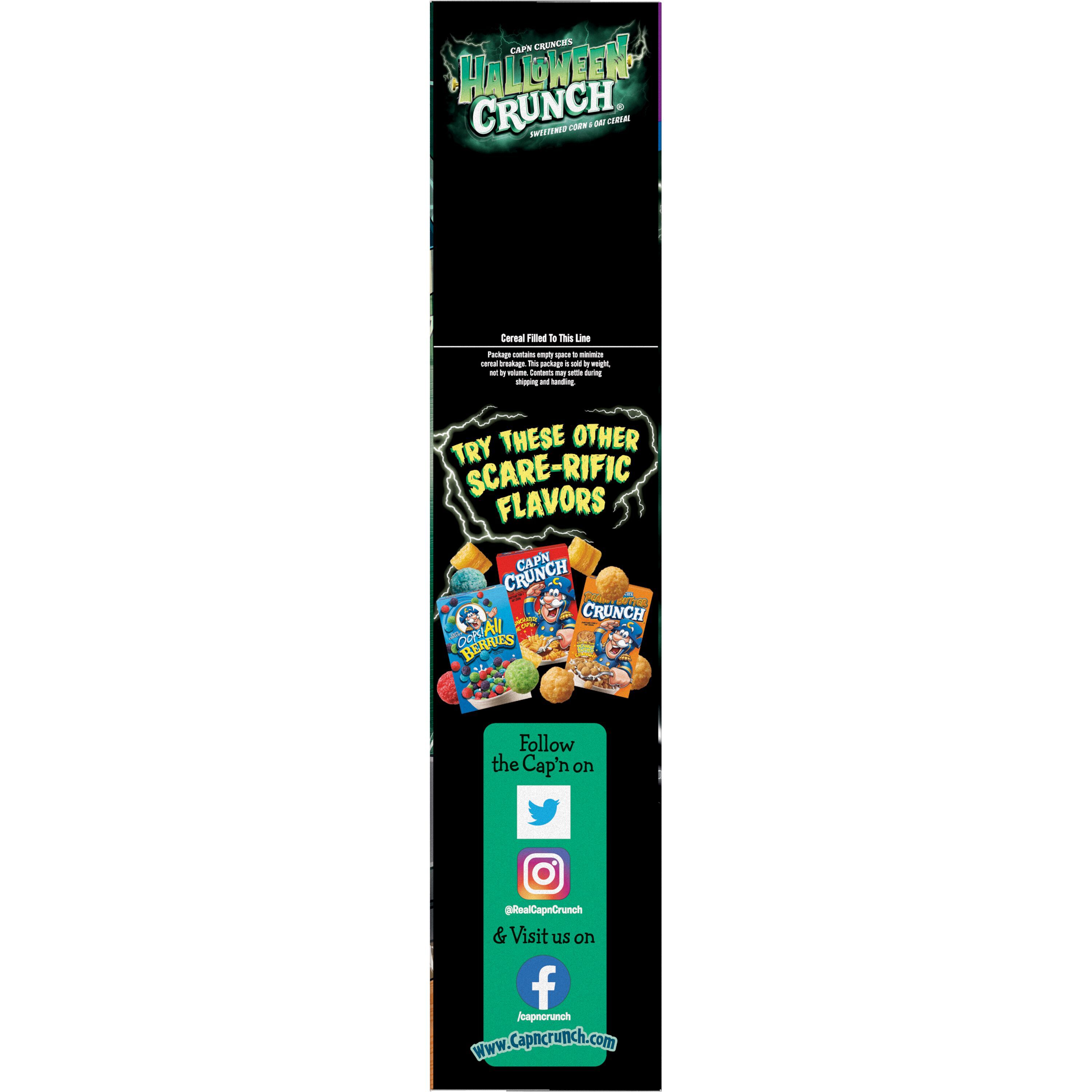 Cap'n Crunch's, Limited Edition, Family Size, Halloween Crunch, Sweetened Corn & Oat Cereal thumbnail