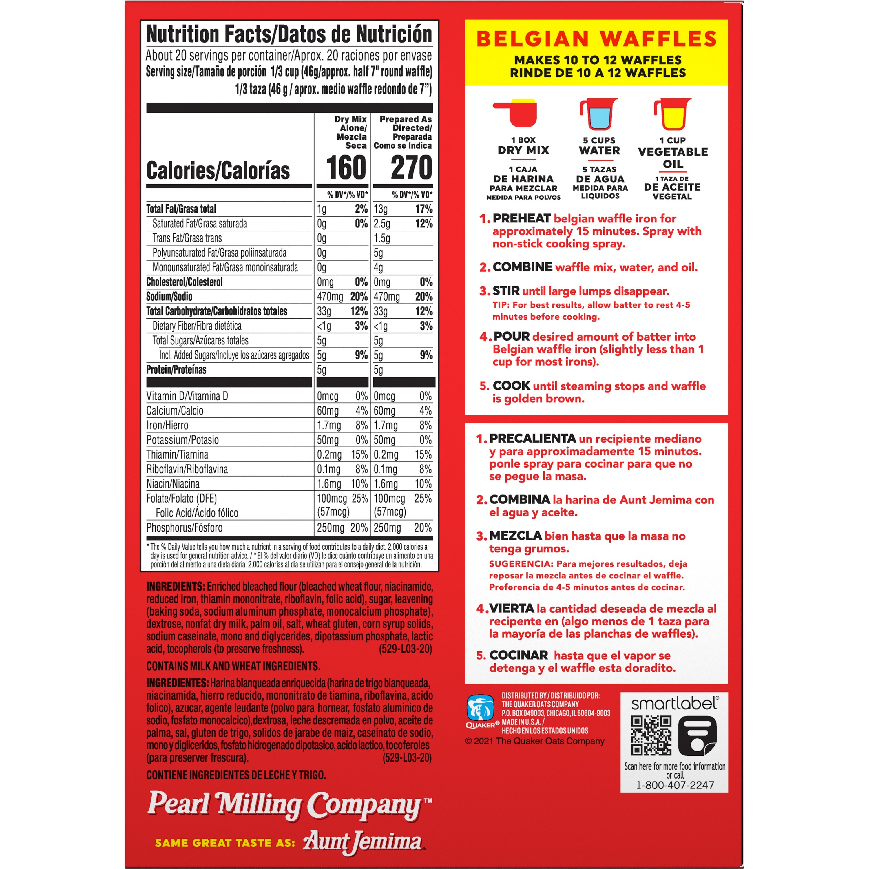 Pearl Milling Company, Belgian Waffle, Waffle Mix thumbnail