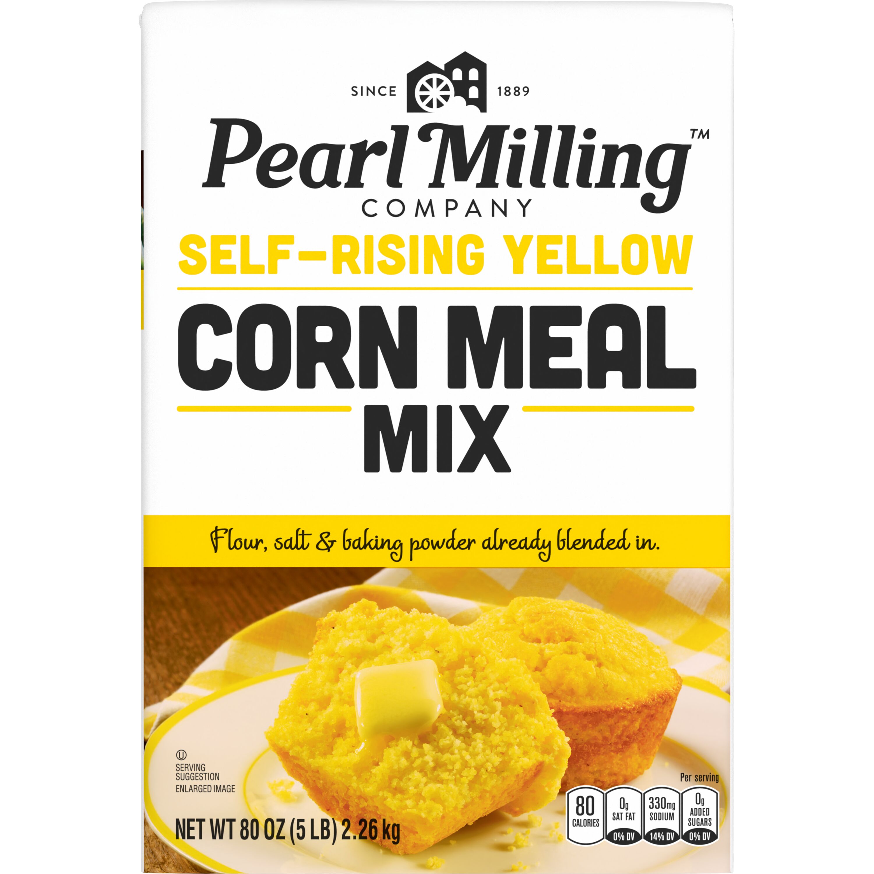 Pearl Milling Company, Self-Rising, Yellow Corn Meal Mix
