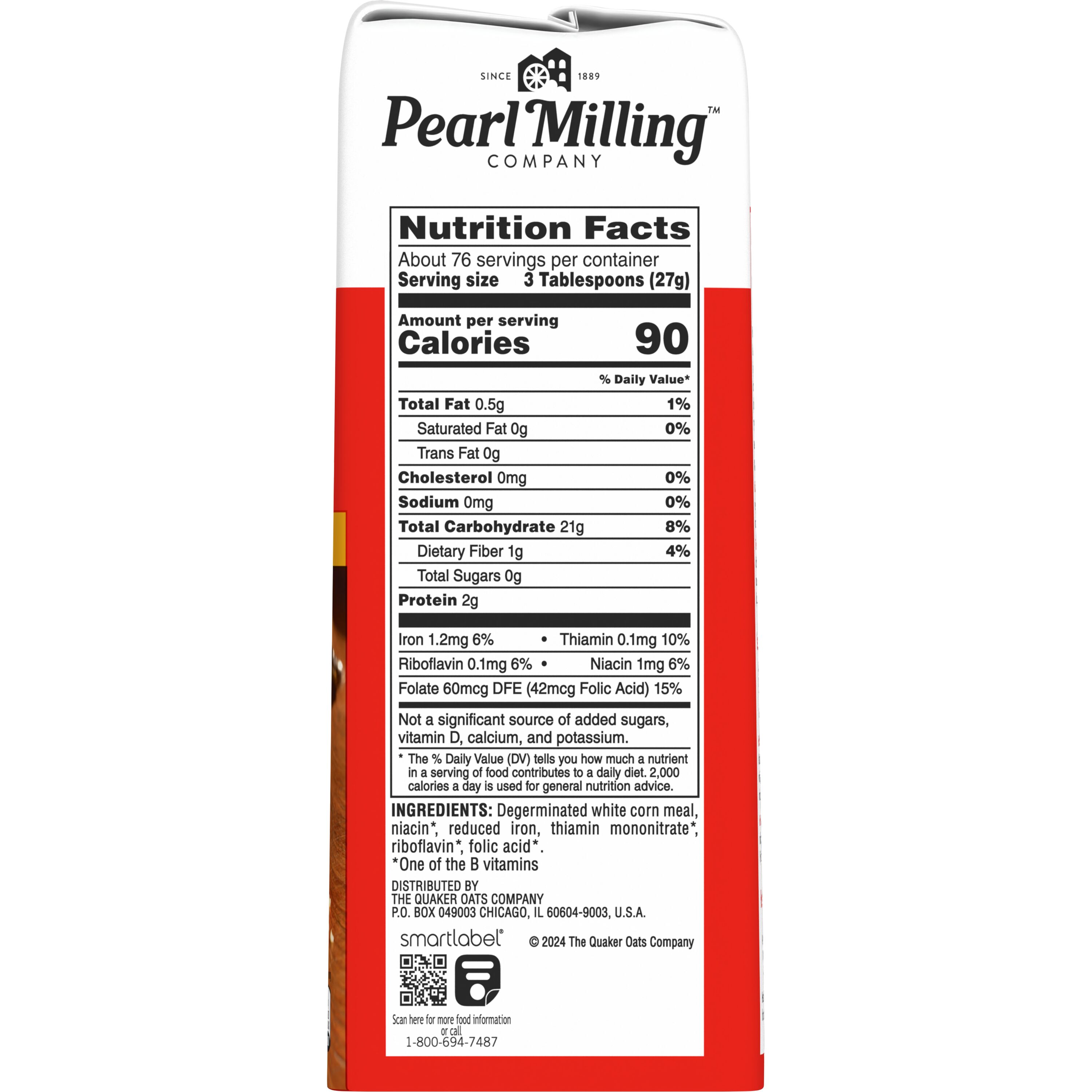 Pearl Milling Company, Enriched-Degerminated White Corn Meal thumbnail