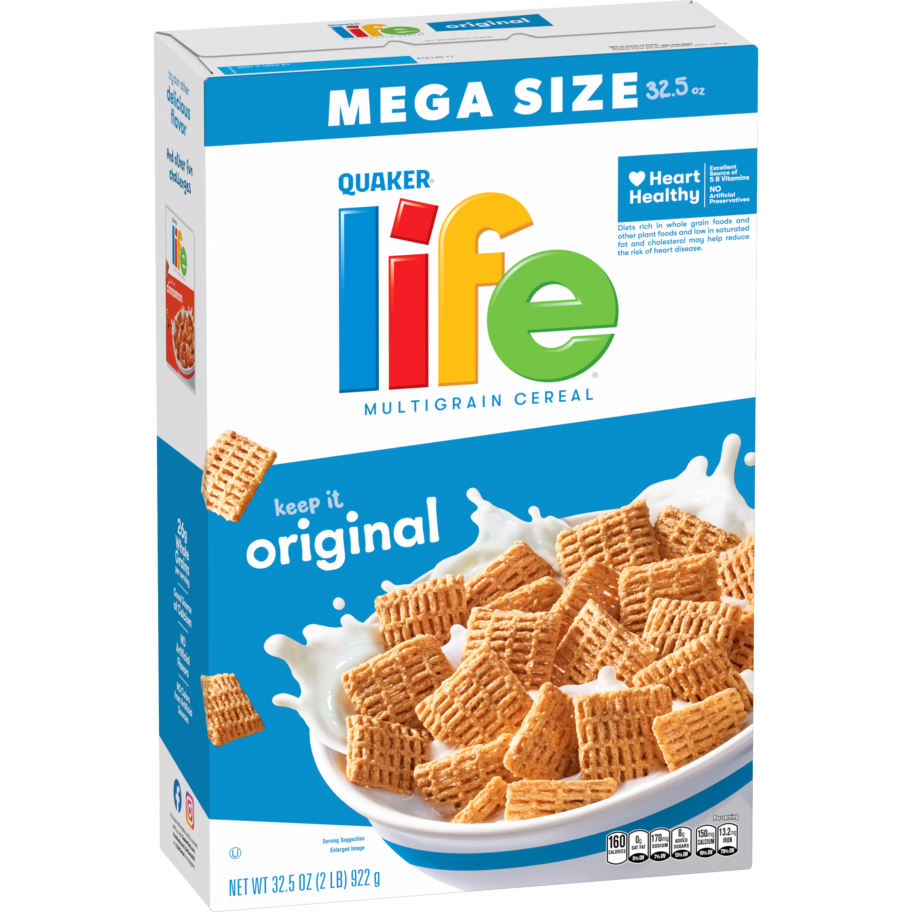 Quaker, Life, Mega Size, Original, Multigrain Cereal thumbnail