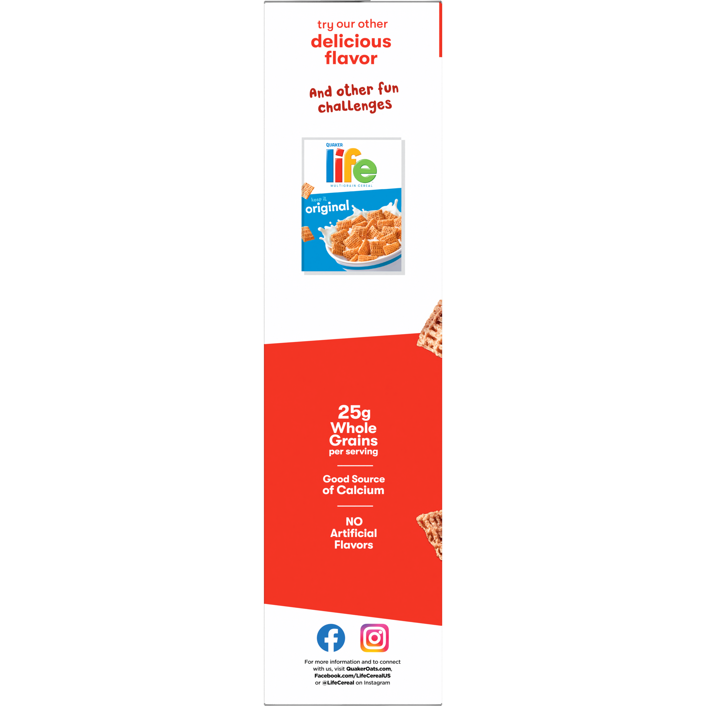 Quaker, Life, Mega Size, Cinnamon, Multigrain Cereal thumbnail