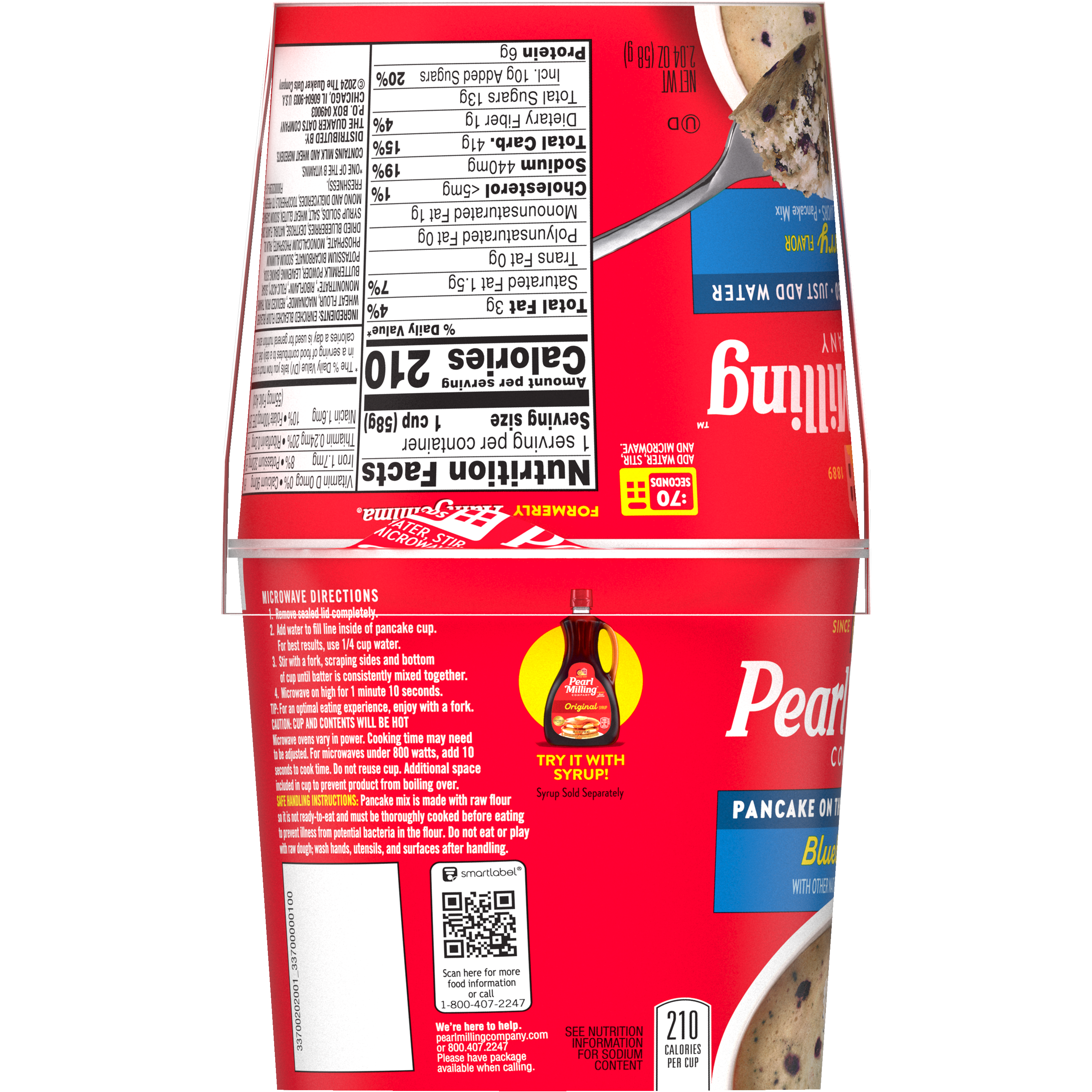 Pearl Milling Company, Pancake On The Go, Blueberry Flavor, Pancake Mix thumbnail