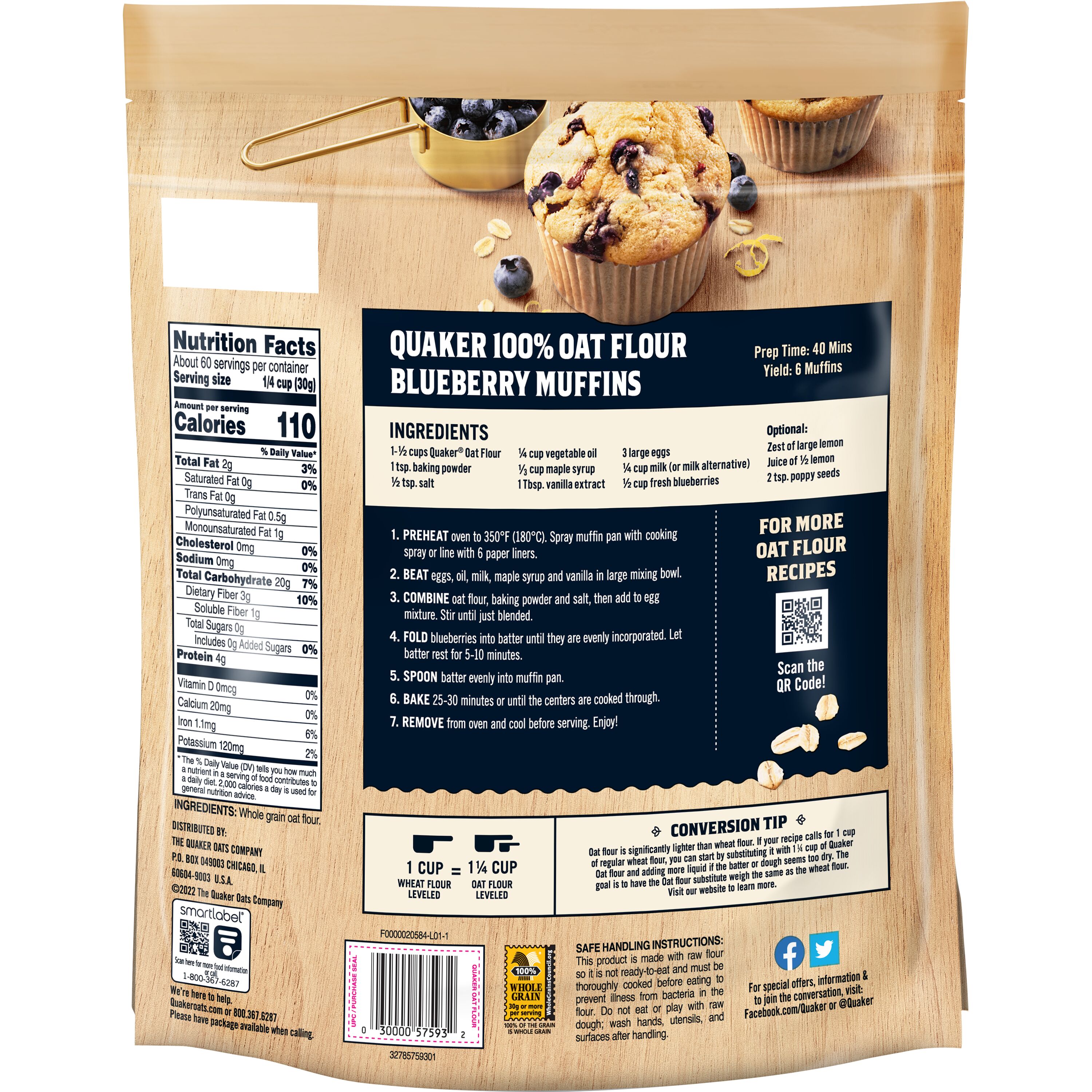 Quaker, Oat Flour thumbnail