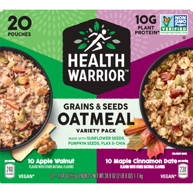 Health Warrior, Grains & Seeds Oatmeal Variety Pack