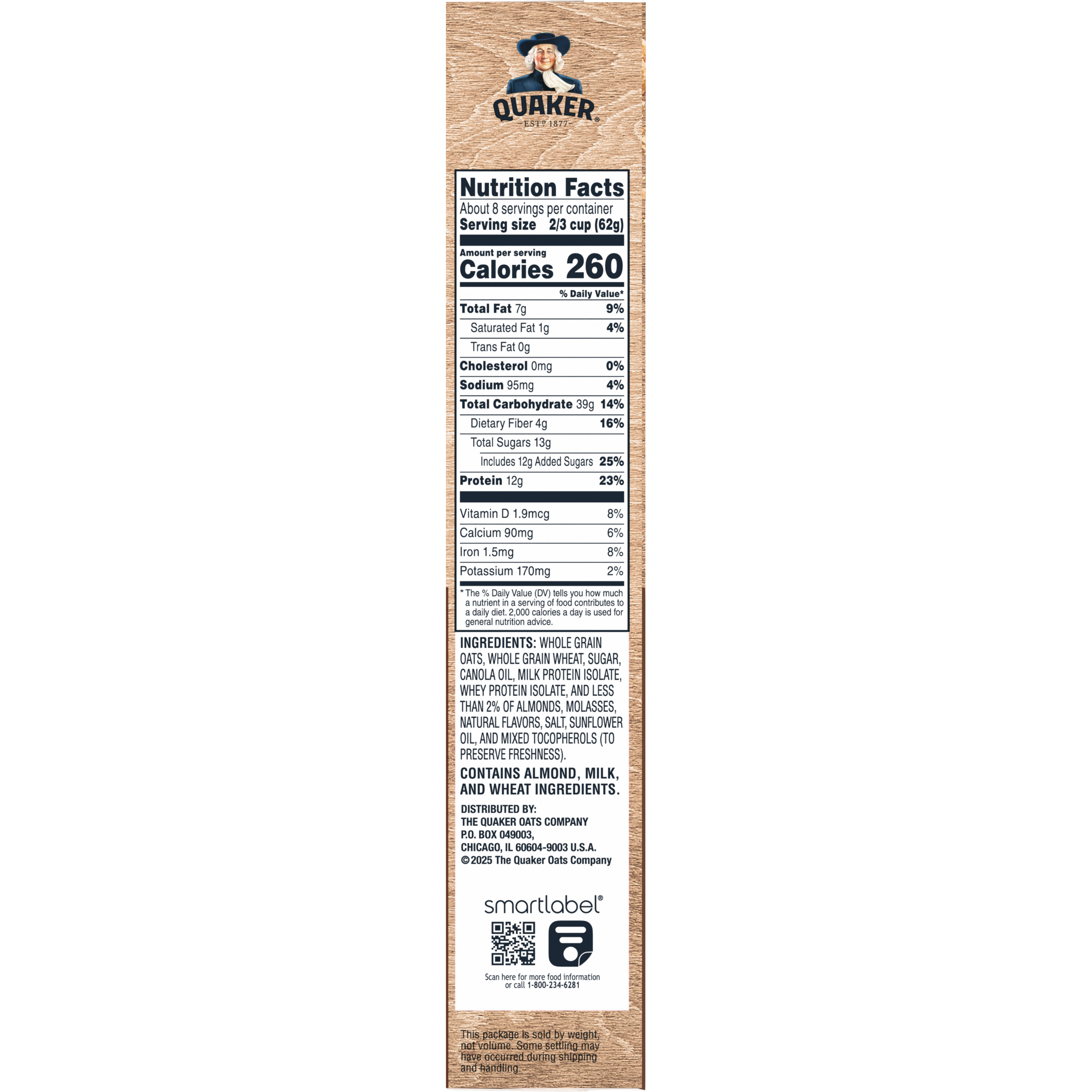 Quaker, Protein, Maple & Brown Sugar Flavor, Granola thumbnail