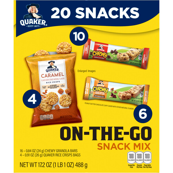 Quaker, On-The-Go, Snack Mix