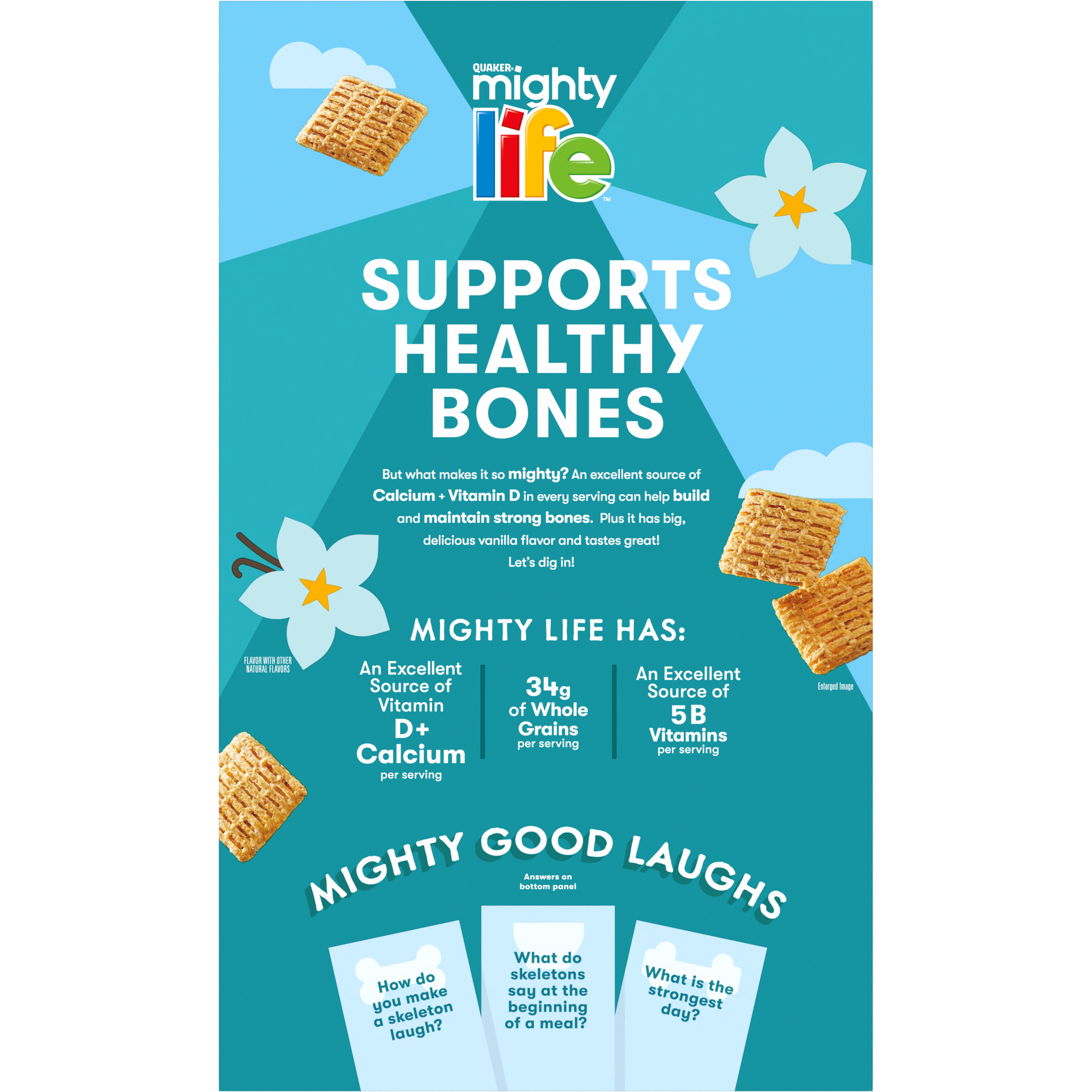 Quaker, Mighty, Life, Family Size, Very Vanilla Flavor, Multigrain Cereal thumbnail