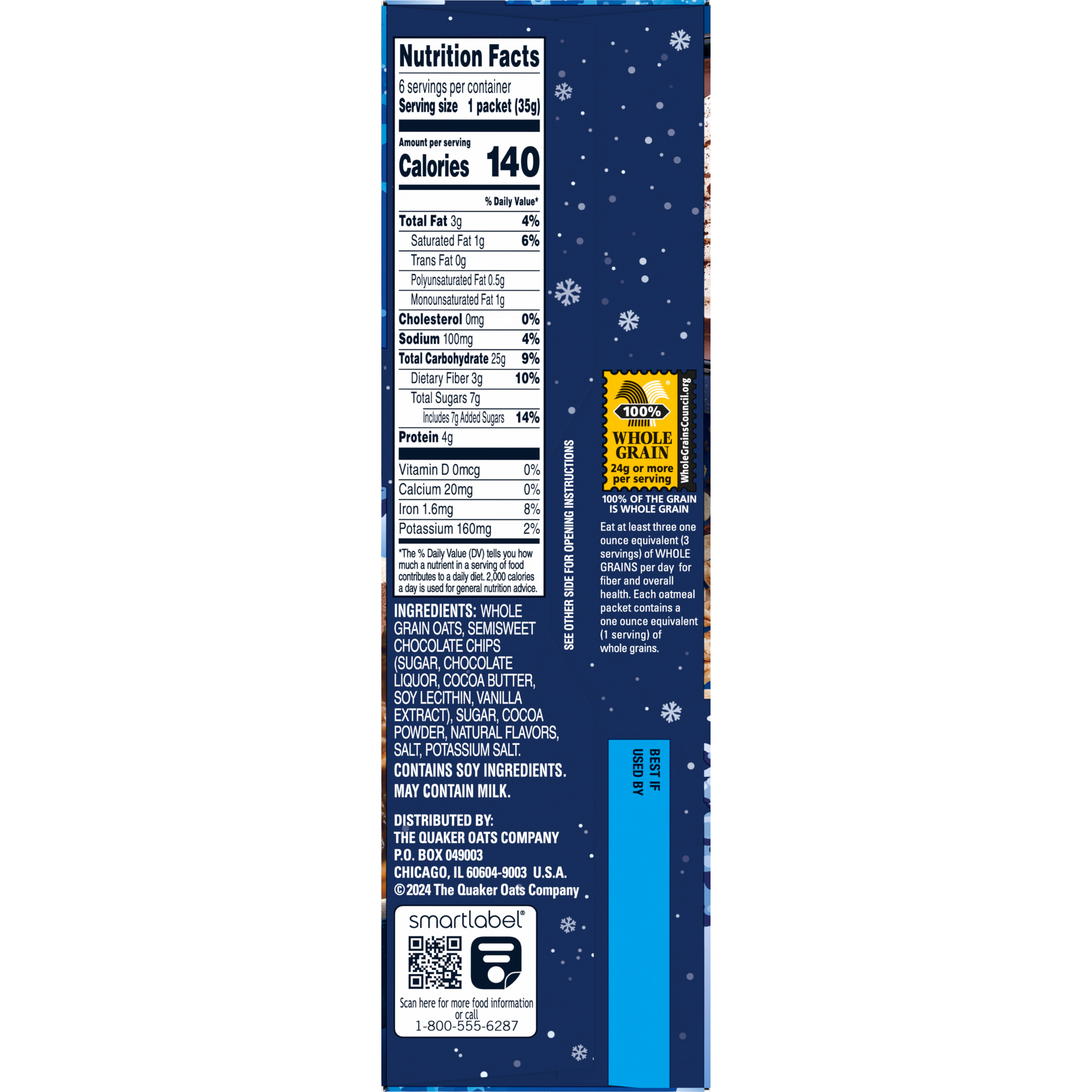 Quaker, Hot Cocoa Flavor, Instant Oatmeal thumbnail