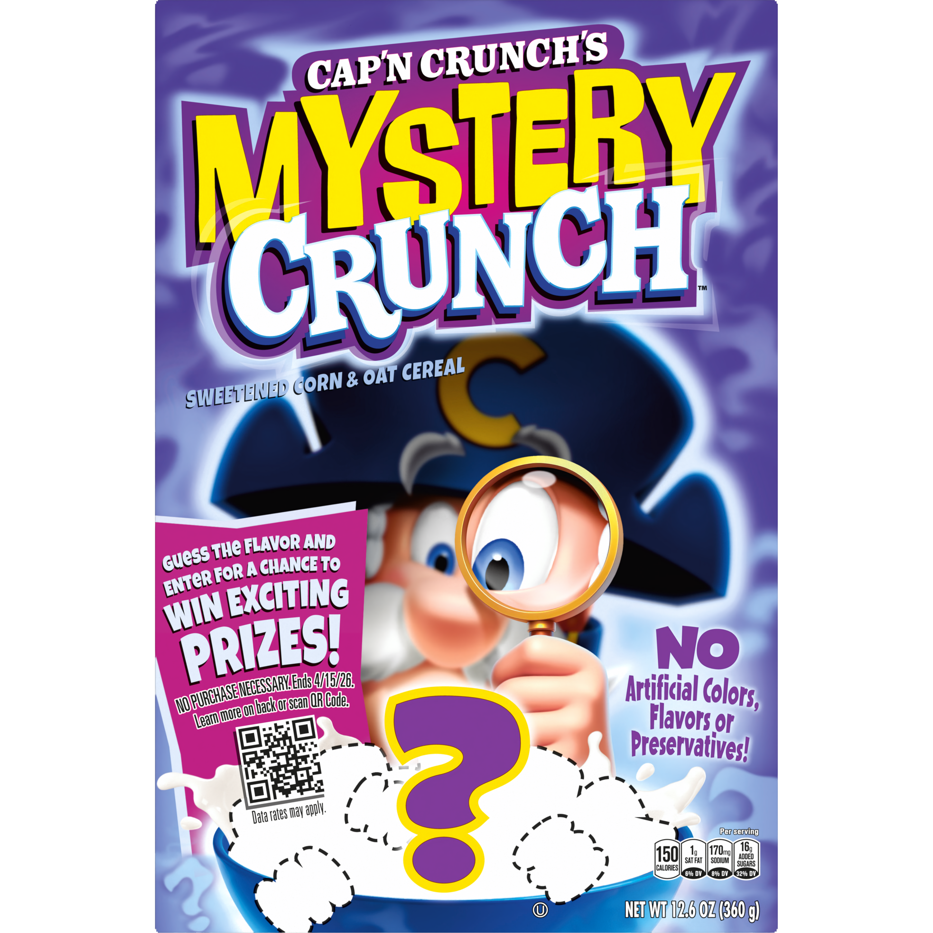 Cap'n Crunch's, Mystery Crunch, Sweetened Corn & Oat Cereal