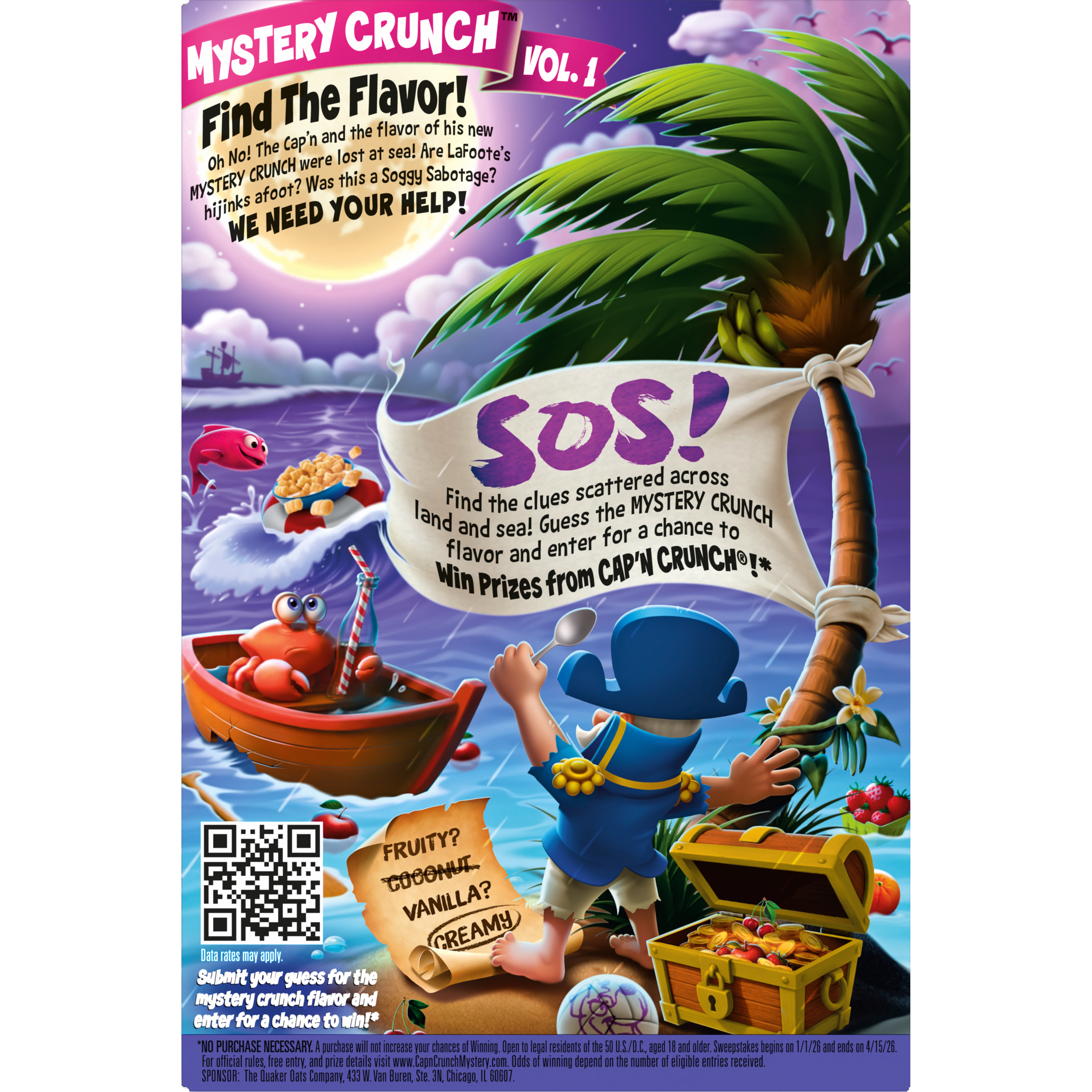 Cap'n Crunch's, Mystery Crunch, Sweetened Corn & Oat Cereal thumbnail