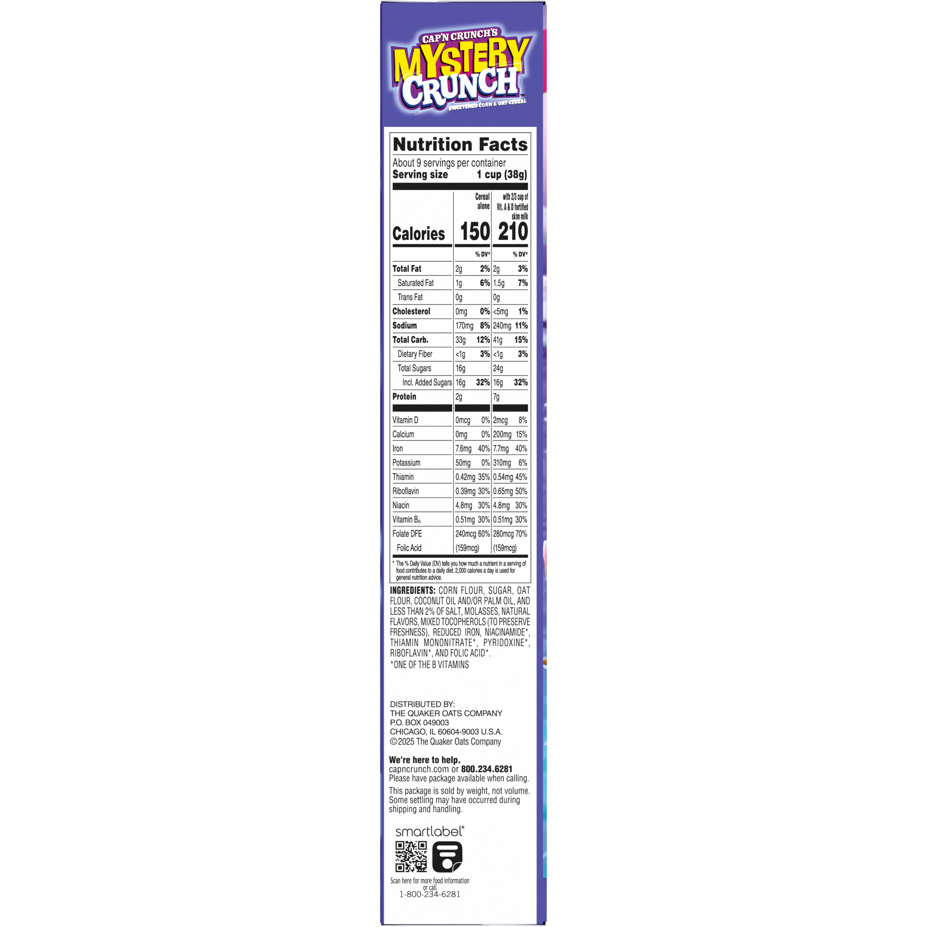 Cap'n Crunch's, Mystery Crunch, Sweetened Corn & Oat Cereal thumbnail