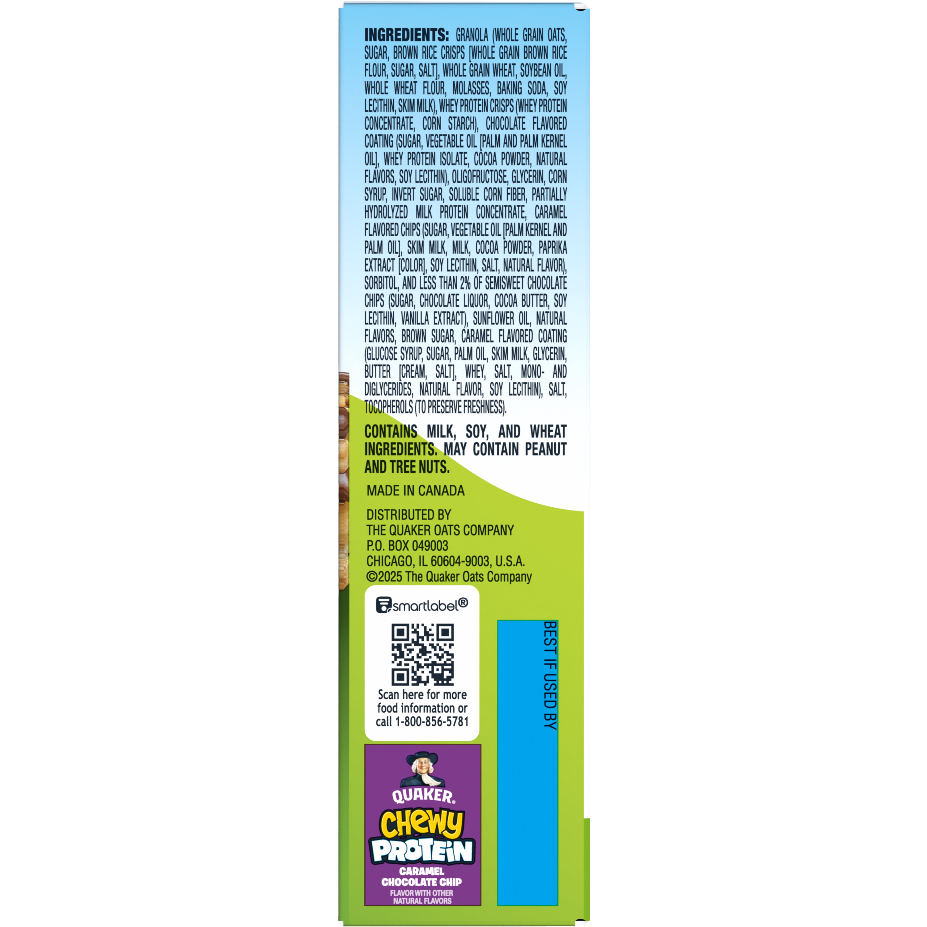 Quaker, Chewy Protein, Caramel Chocolate Chip Flavor, Granola Bars thumbnail