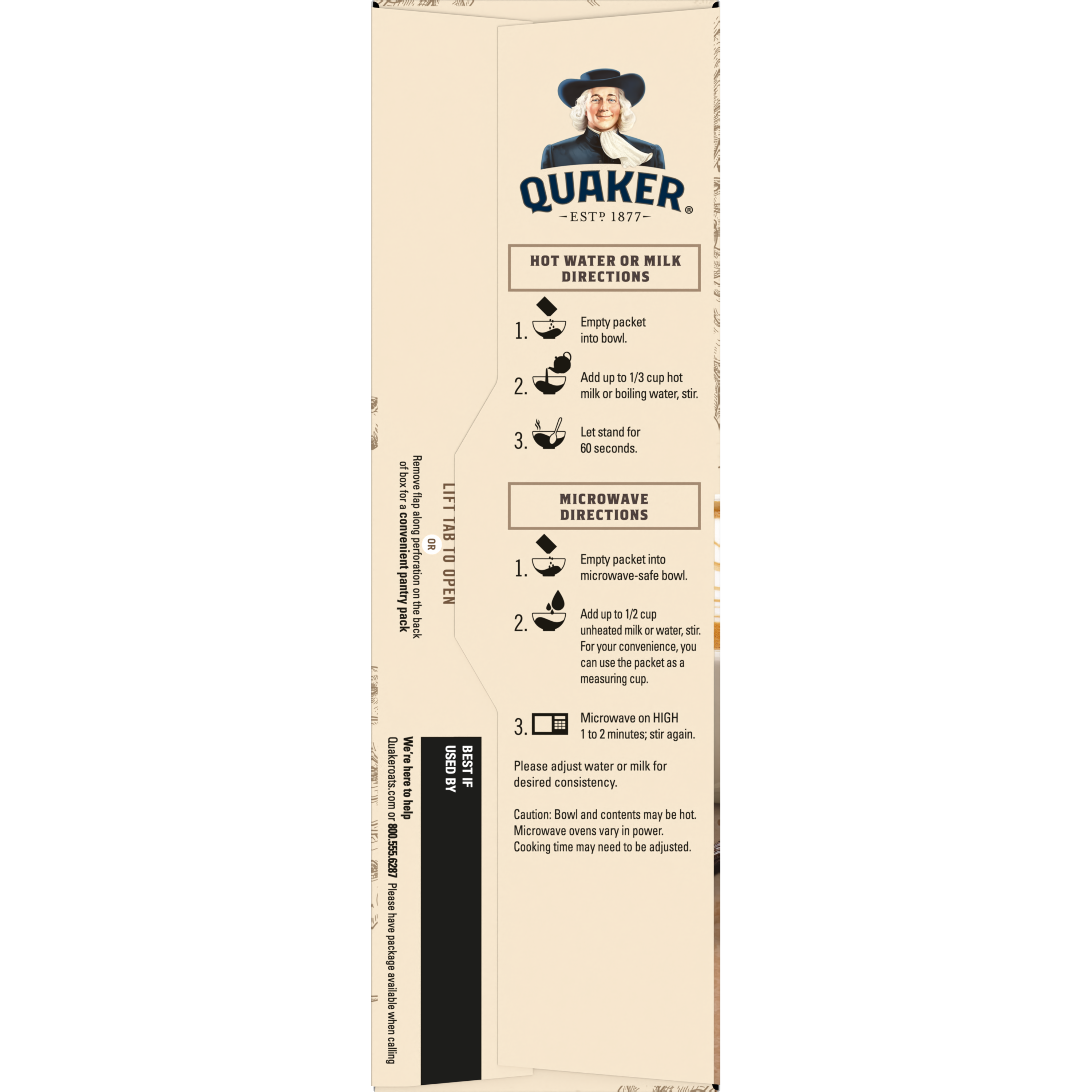 Quaker, Limited Edition, Vanilla Latte Flavor, Instant Oatmeal thumbnail