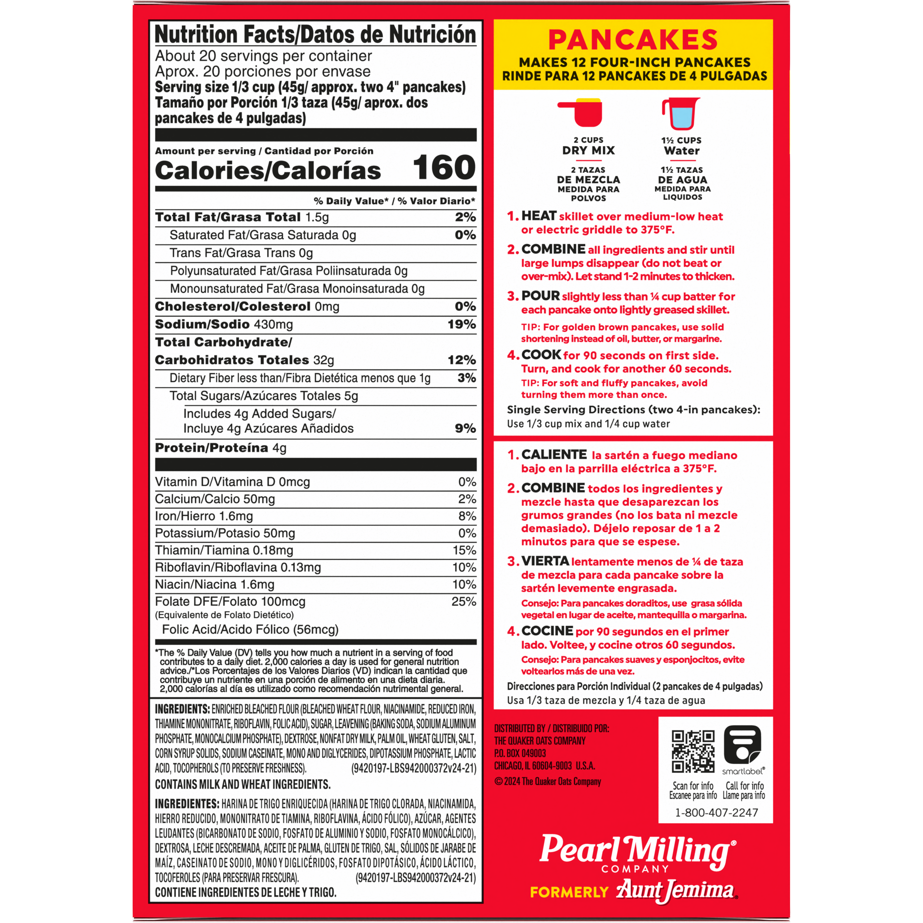 Pearl Milling Company, Original Complete, Pancake & Waffle Mix thumbnail