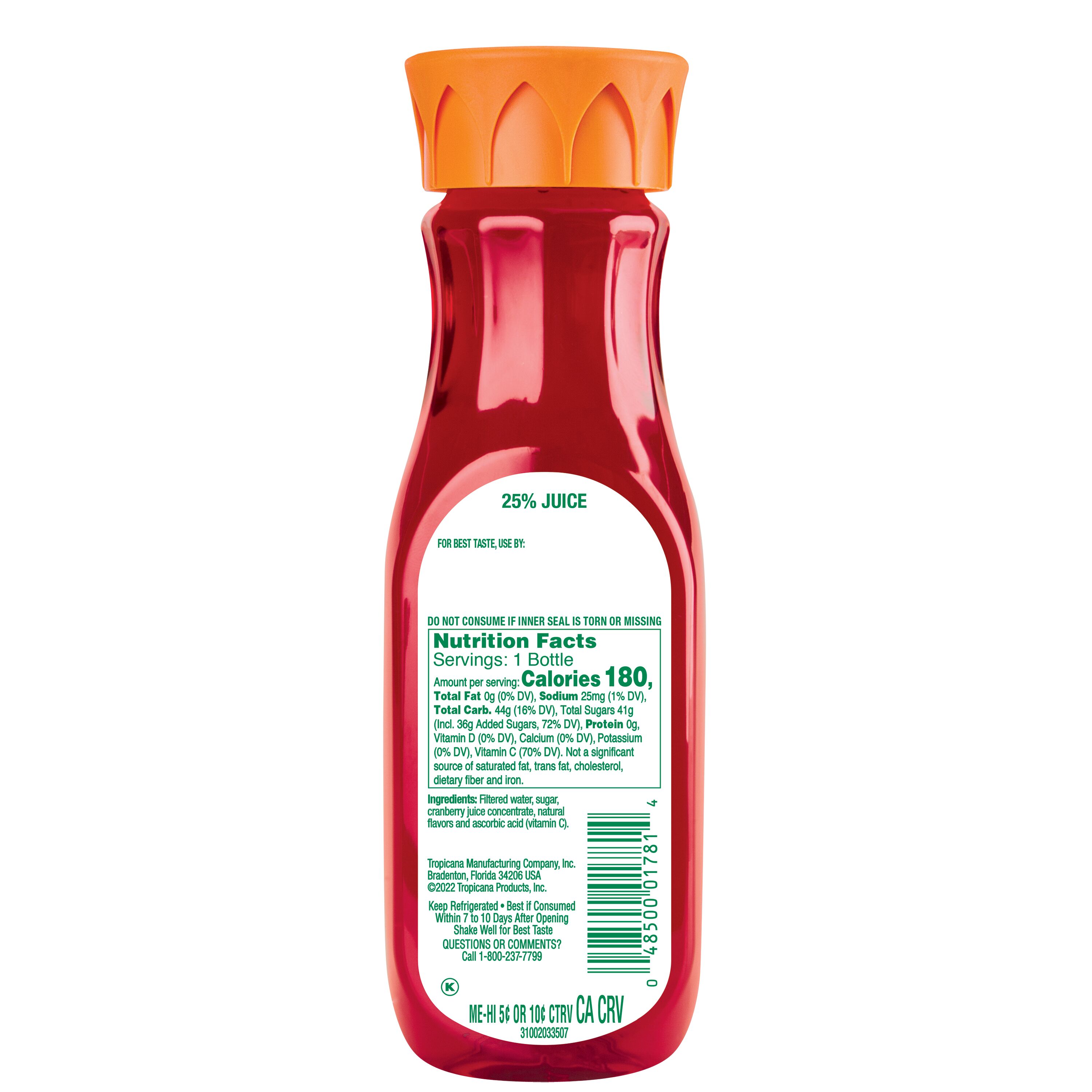 Tropicana, Cranberry Juice Cocktail From Concentrate thumbnail
