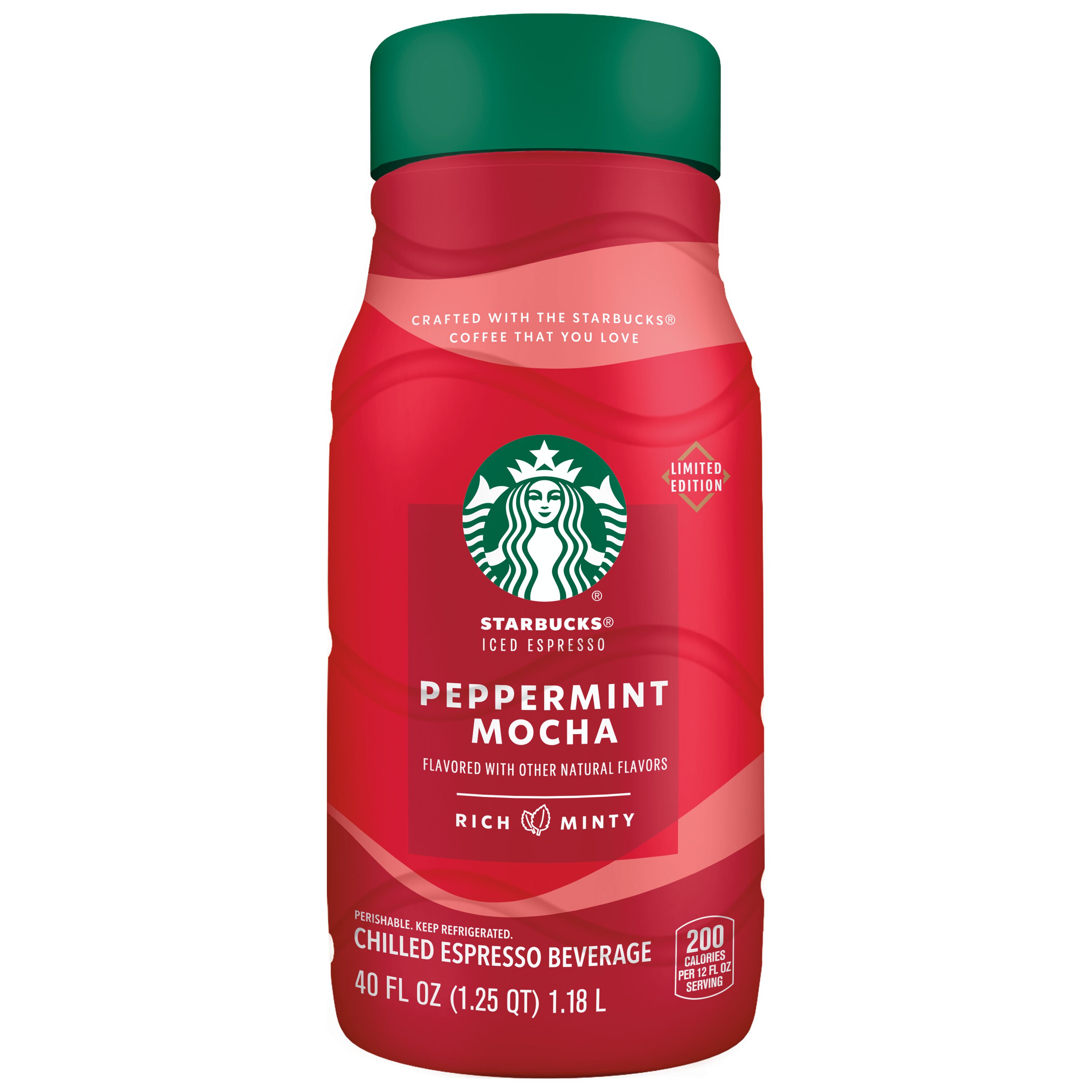 Starbucks, Peppermint Mocha Flavored, Chilled Espresso Beverage