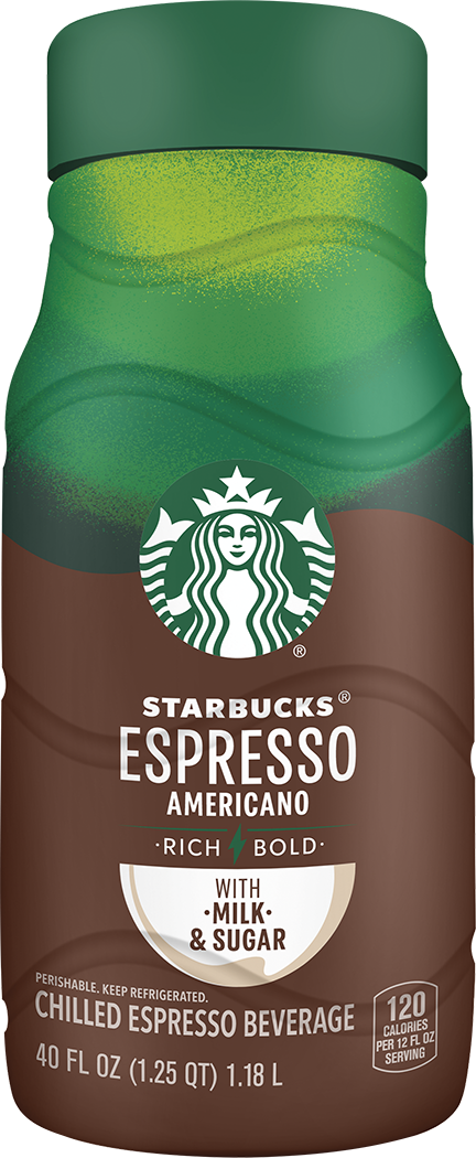 Starbucks, Espresso Americano With Milk & Sugar, Chilled Espresso Beverage thumbnail