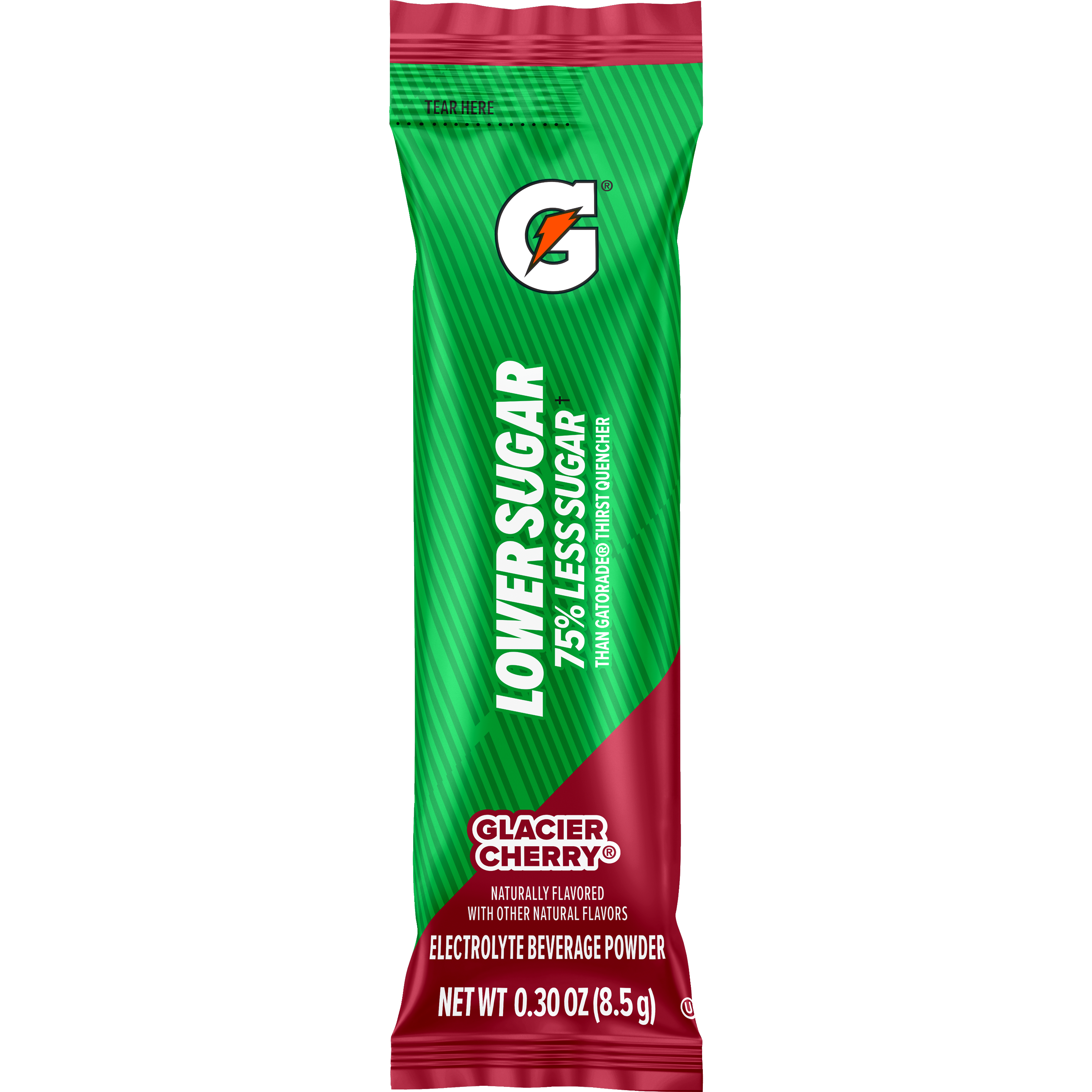 Gatorade, Lower Sugar, Glacier Cherry Flavored, Electrolyte Beverage Powder