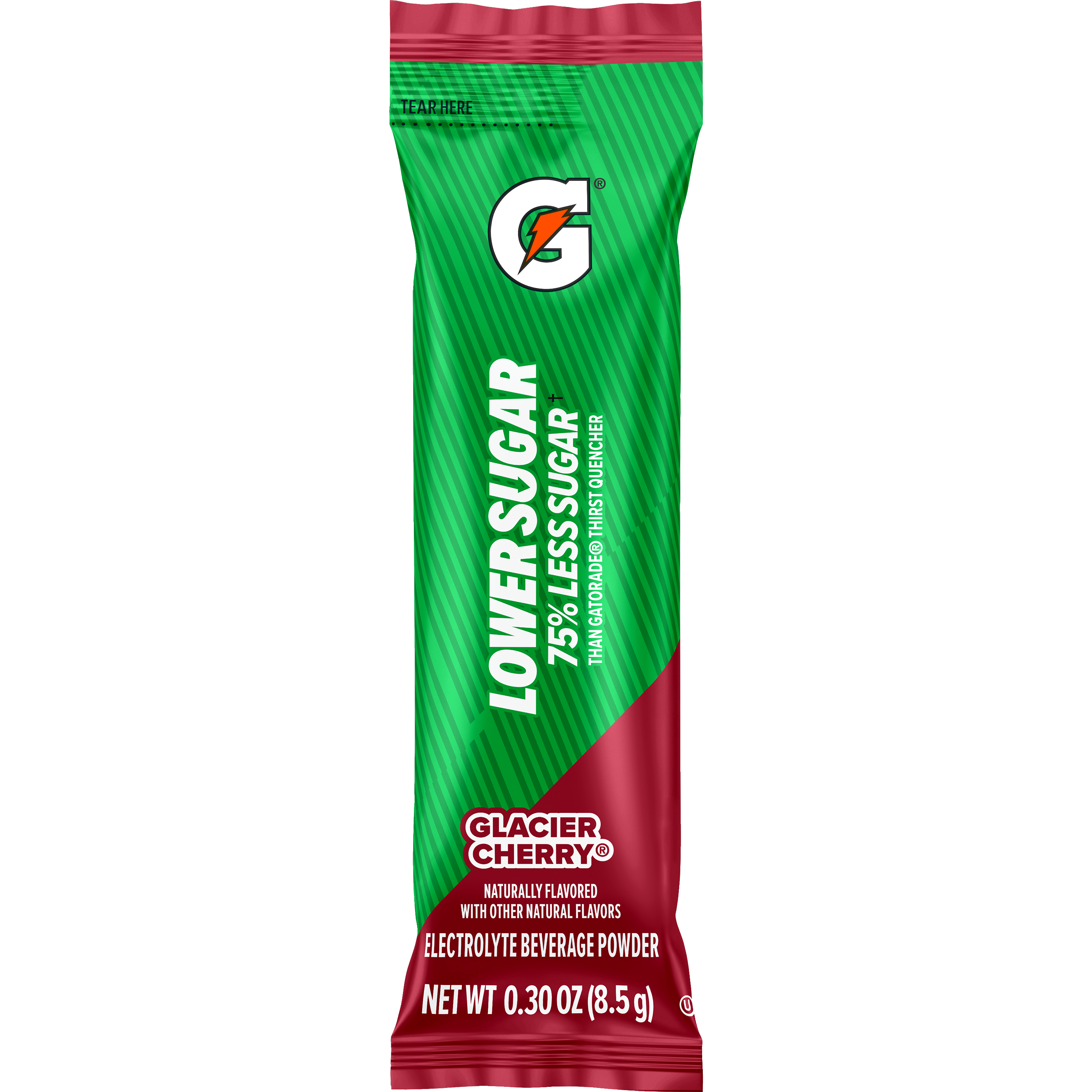 Gatorade, Lower Sugar, Glacier Cherry Flavored, Electrolyte Beverage Powder