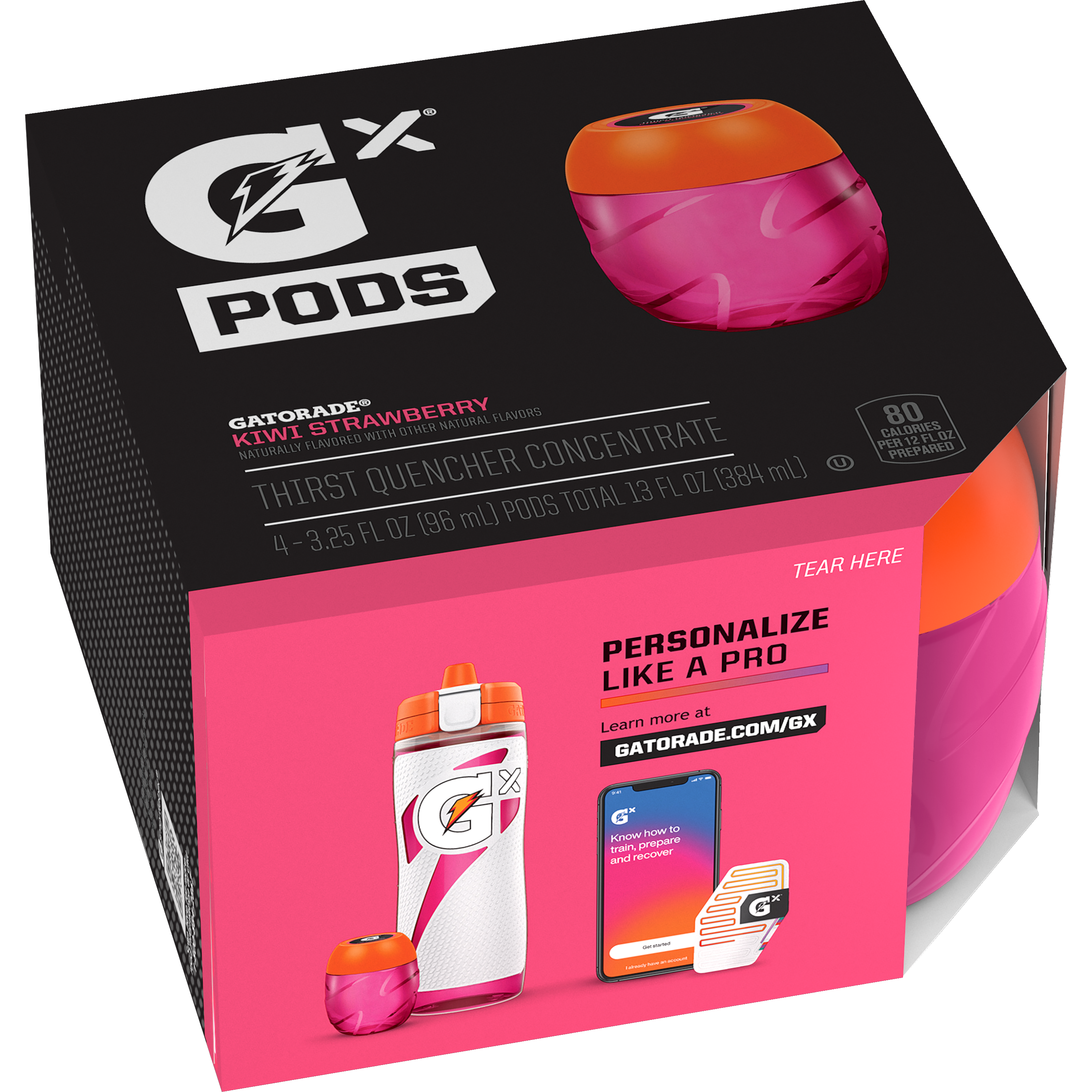 Gatorade, Gx-Pods, Kiwi Strawberry Flavored, Thirst Quencher Concentrate thumbnail