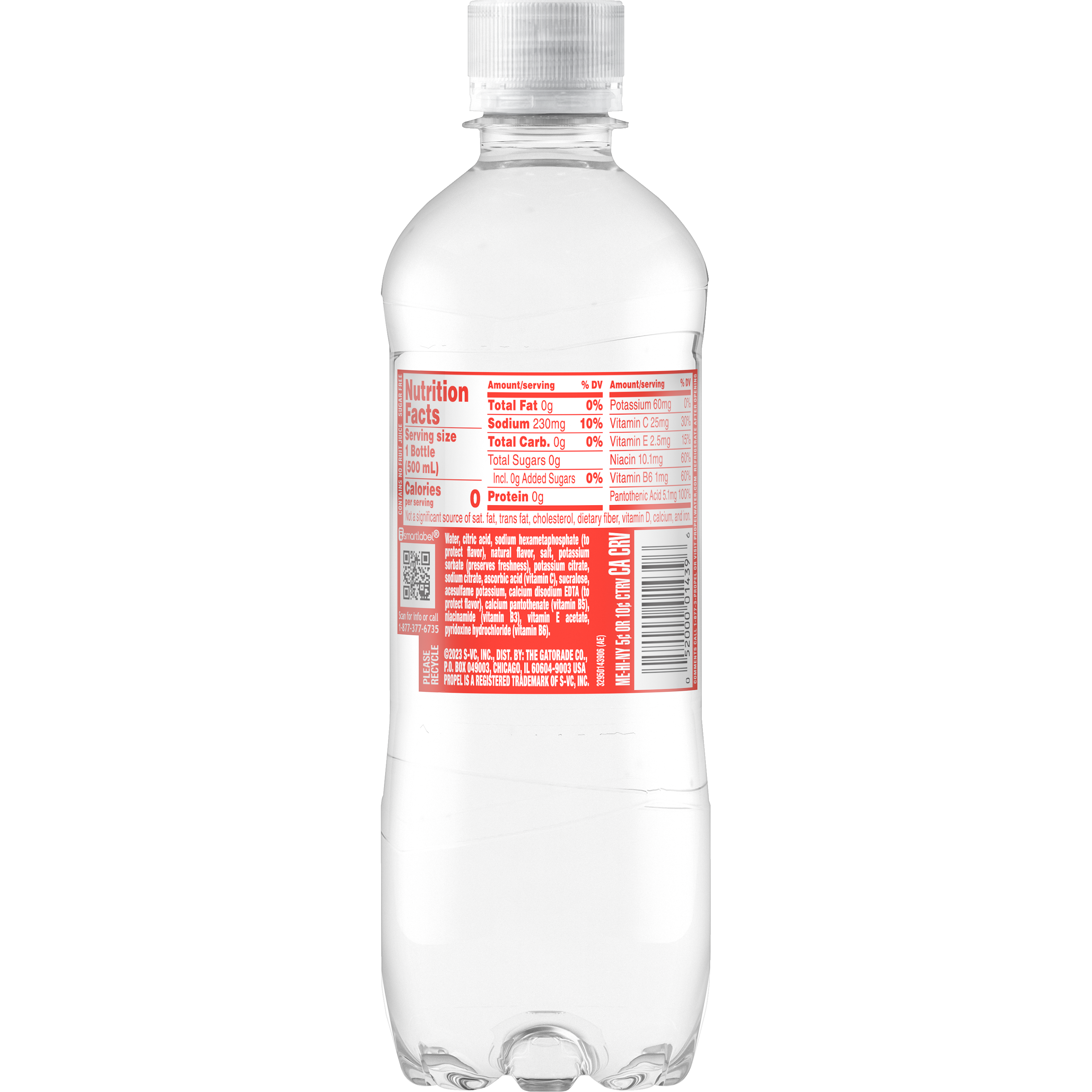 Propel, Watermelon Flavored, Electrolyte Water Beverage thumbnail