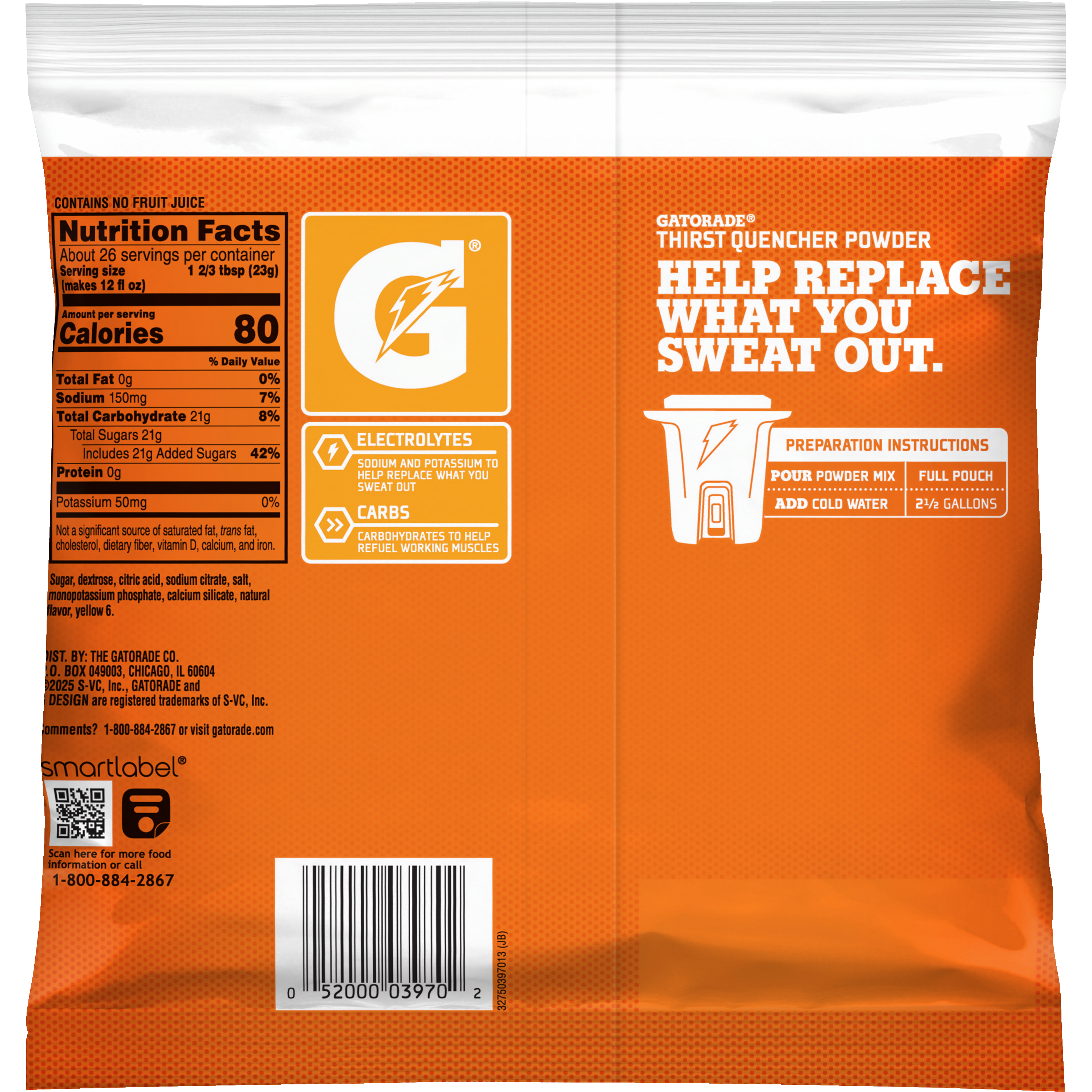 Gatorade, Orange Flavored, Thirst Quencher Powder thumbnail