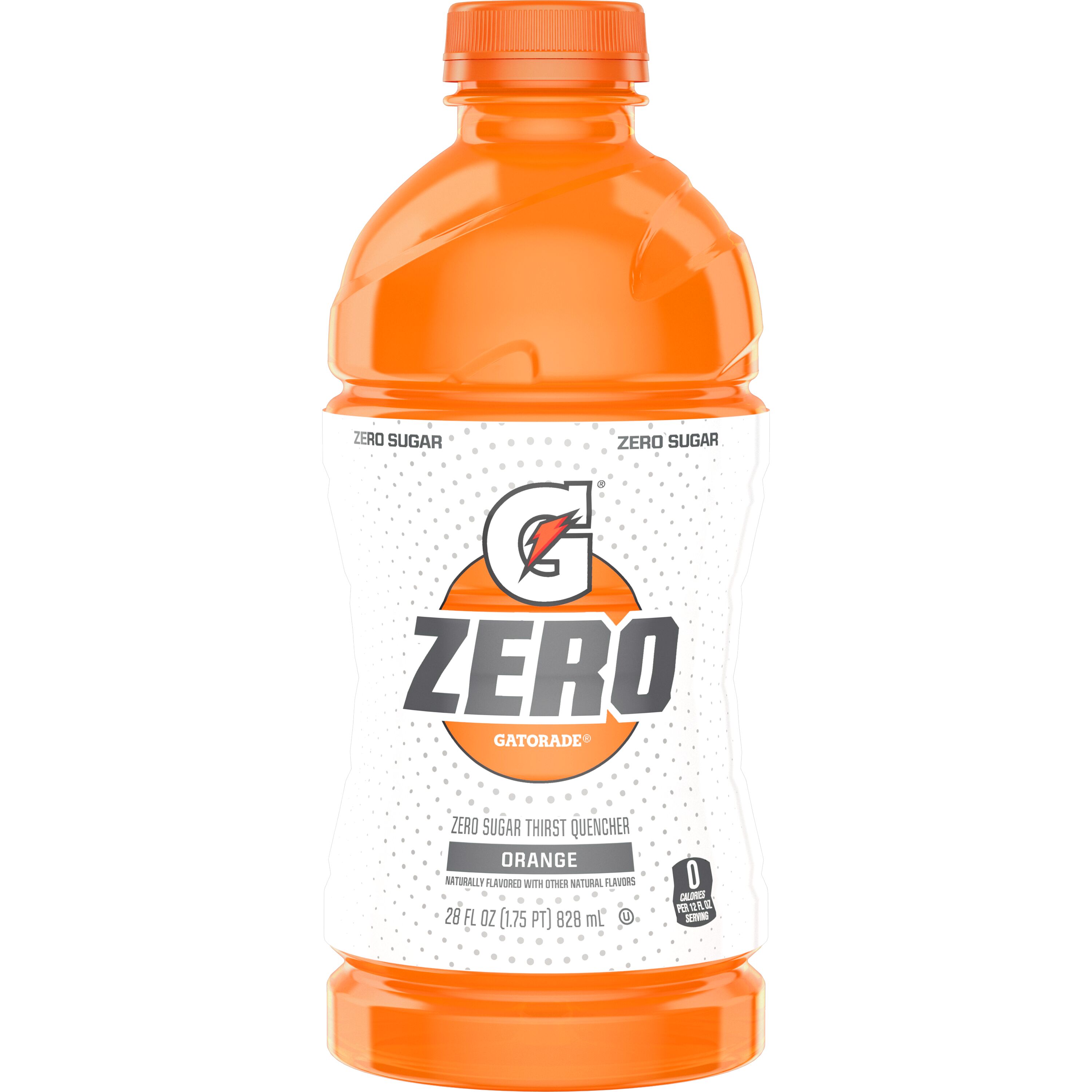 Gatorade, Zero, Orange Flavored, Zero Sugar Thirst Quencher