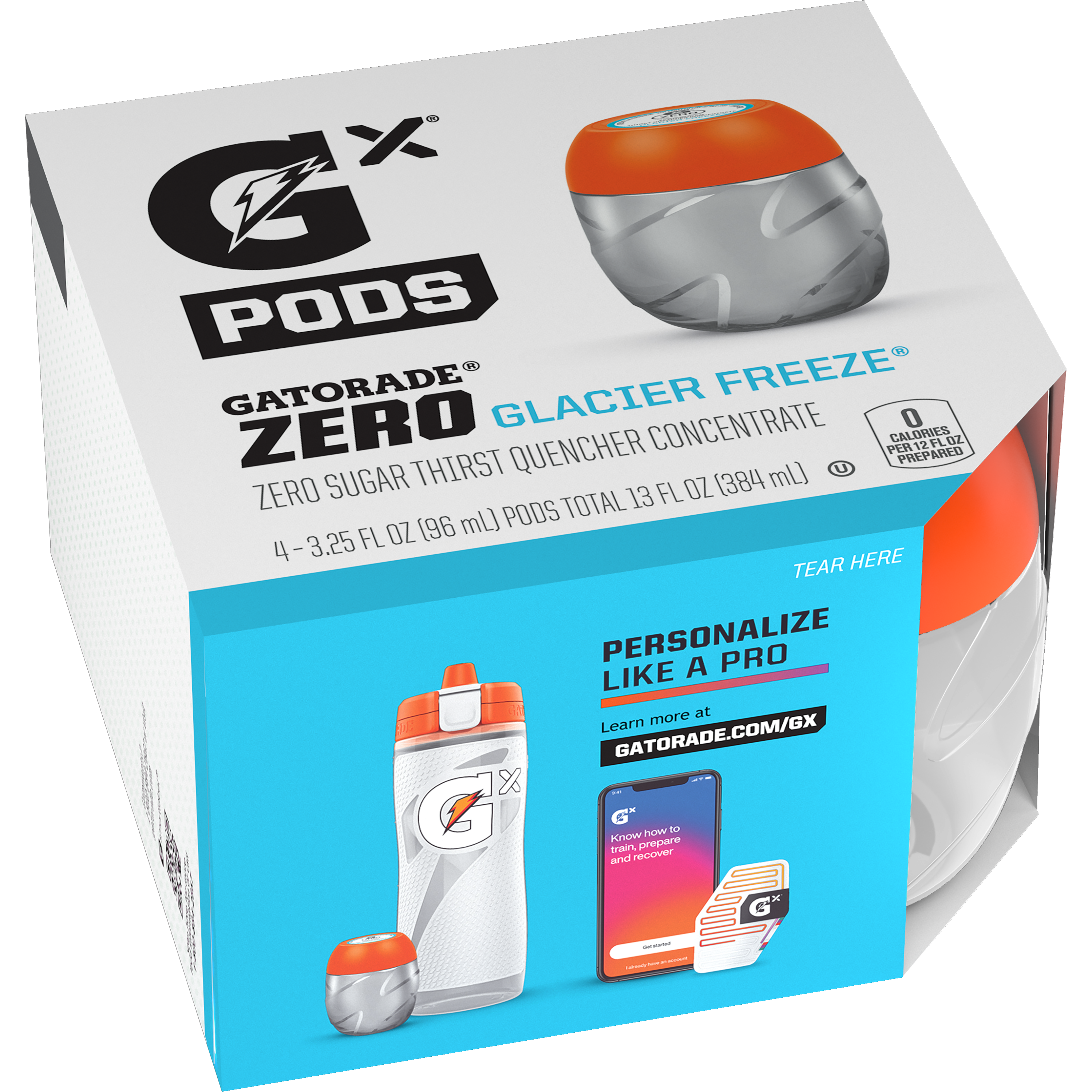 Gatorade, Gx-Pods, Zero, Glacier Freeze, Zero Sugar Thirst Quencher Concentrate thumbnail