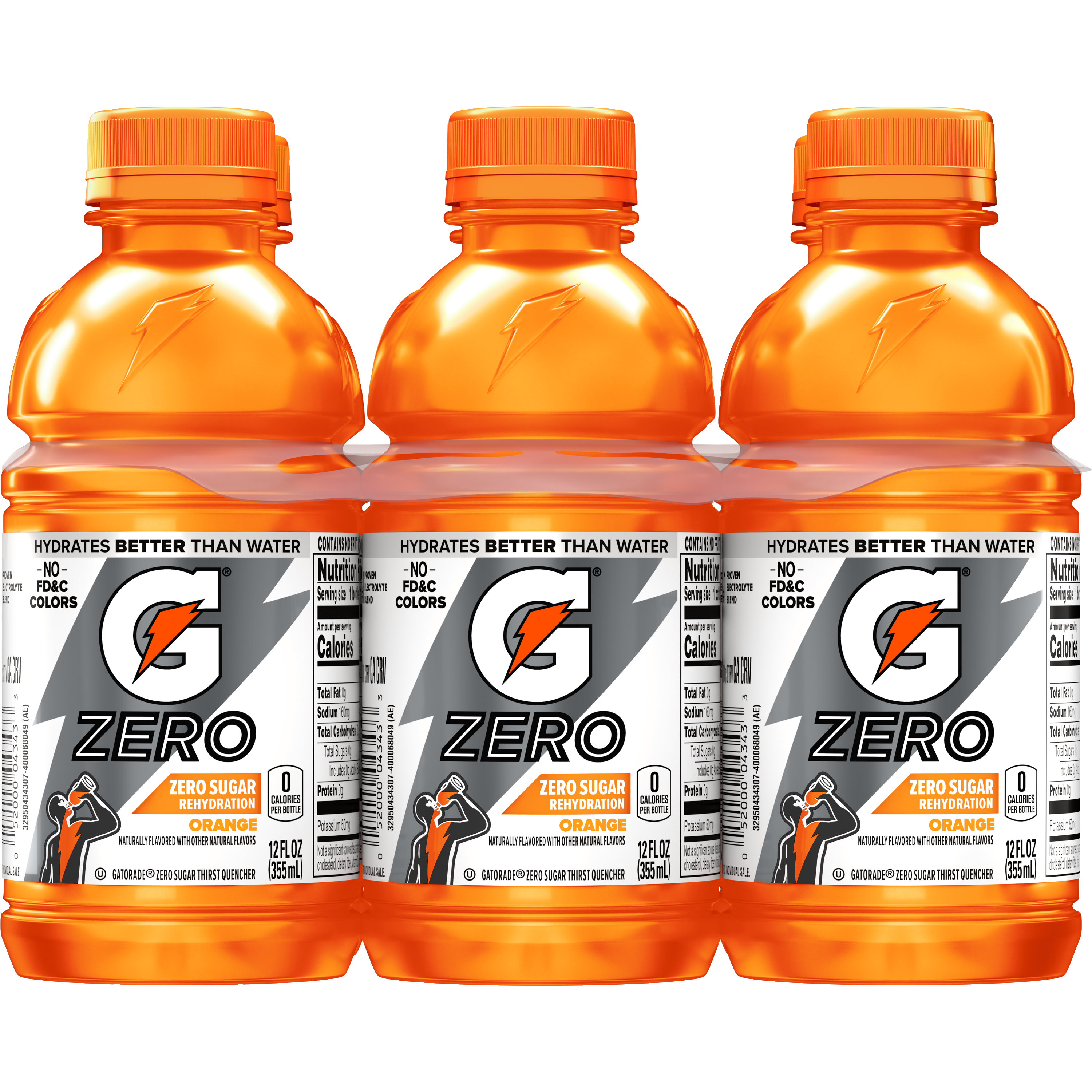 Gatorade, Zero, Orange Flavored, Zero Sugar Thirst Quencher