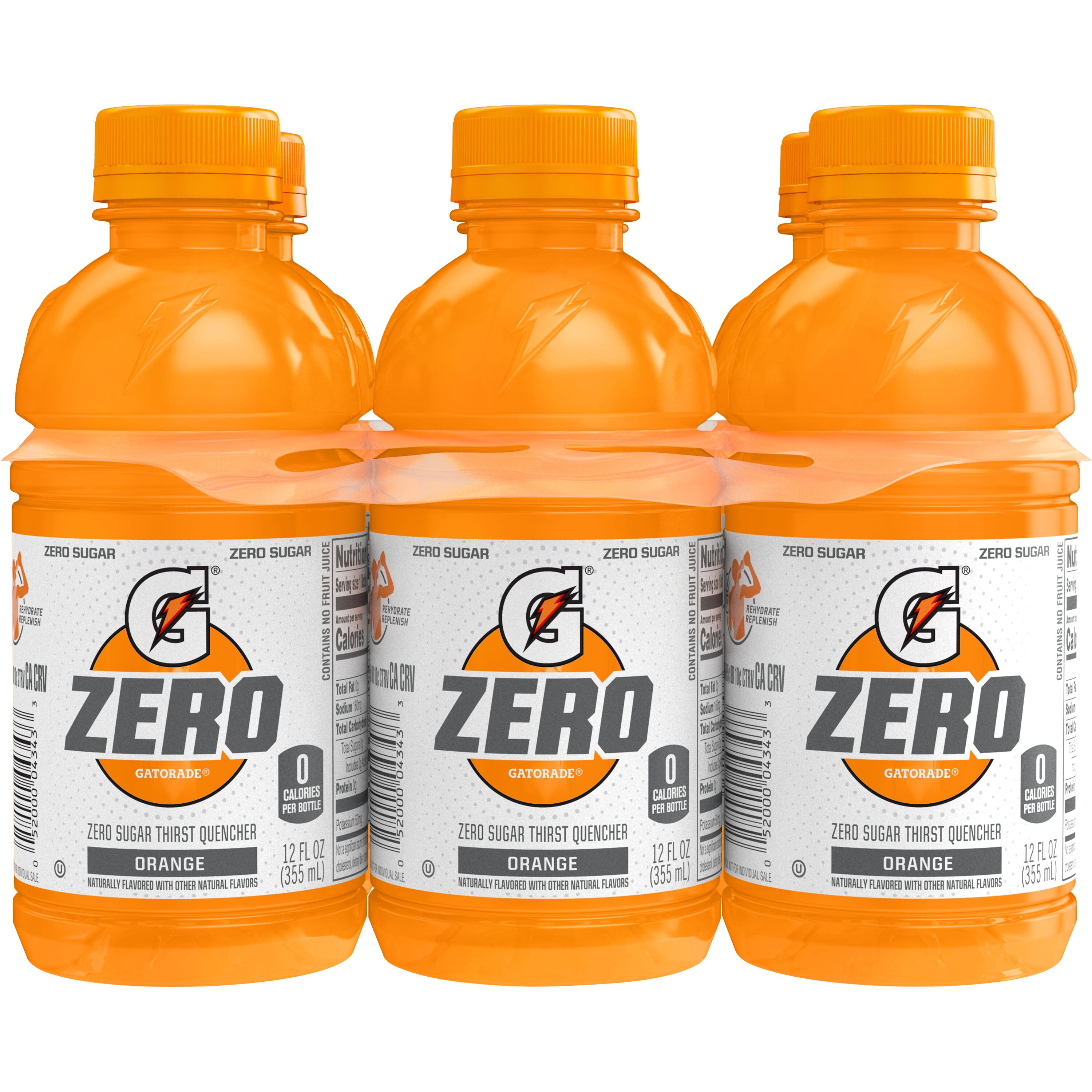 Gatorade, Zero, Orange Flavored, Zero Sugar Thirst Quencher