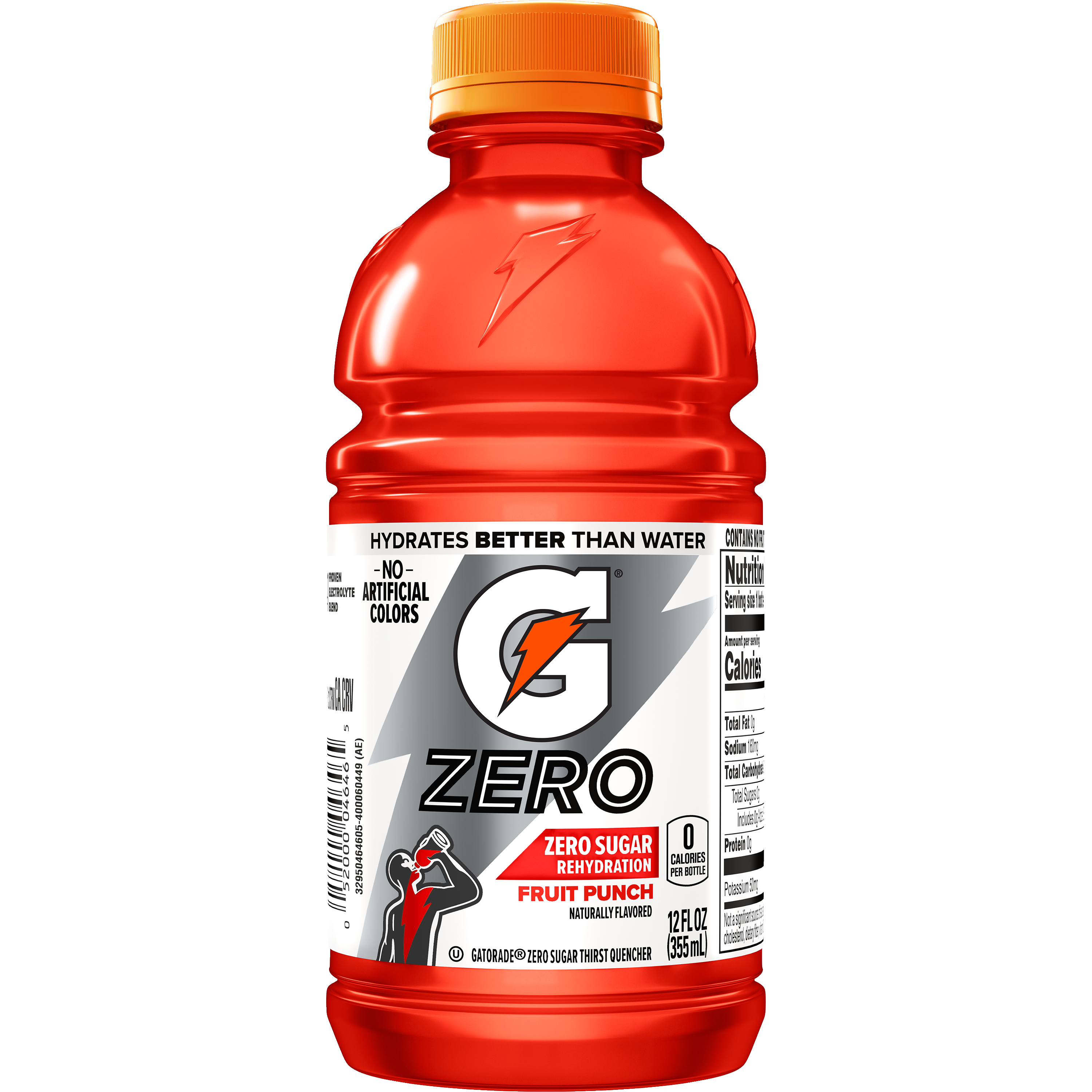Gatorade, Zero, Fruit Punch Flavored, Zero Sugar Thirst Quencher