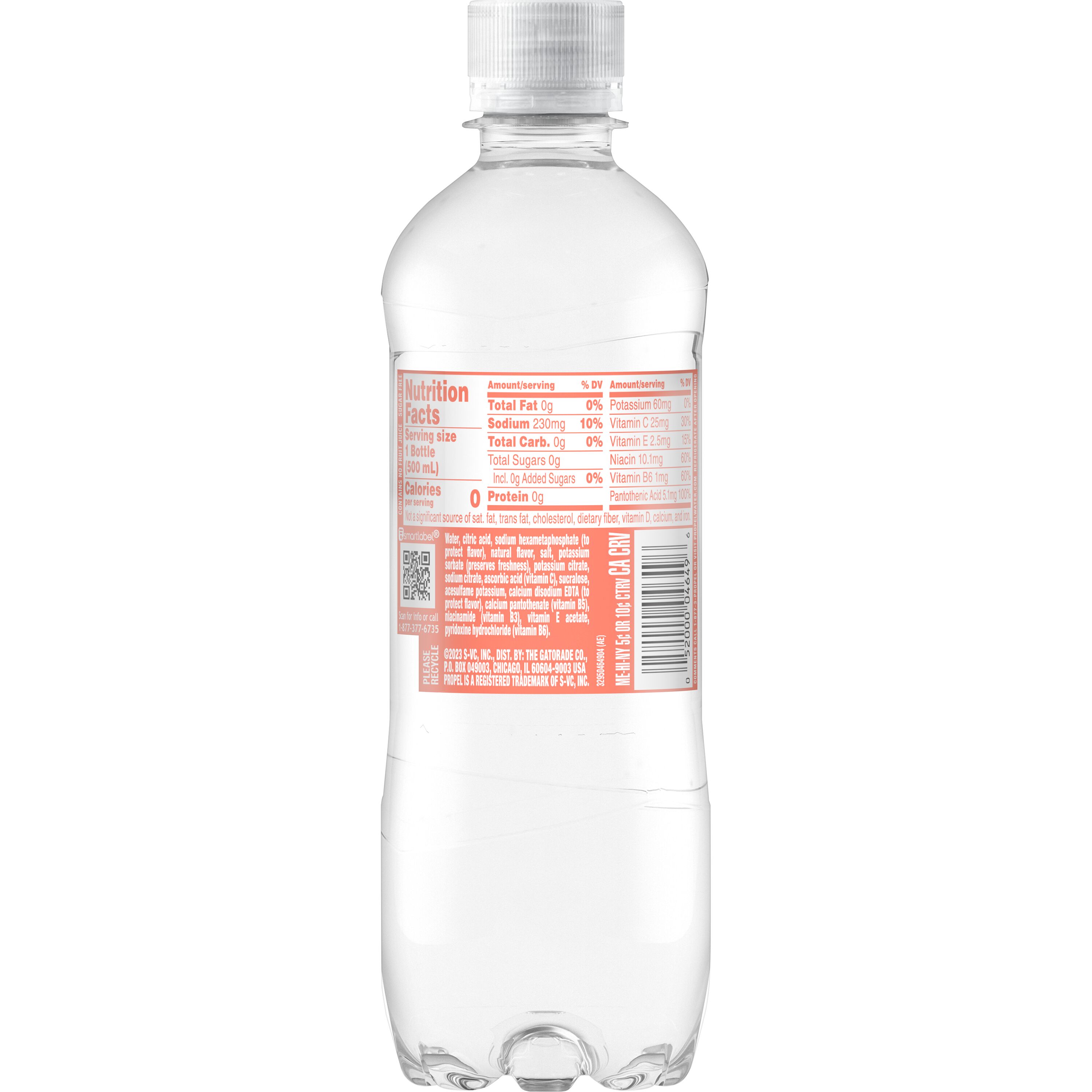 Propel, Peach Flavored, Electrolyte Water Beverage thumbnail