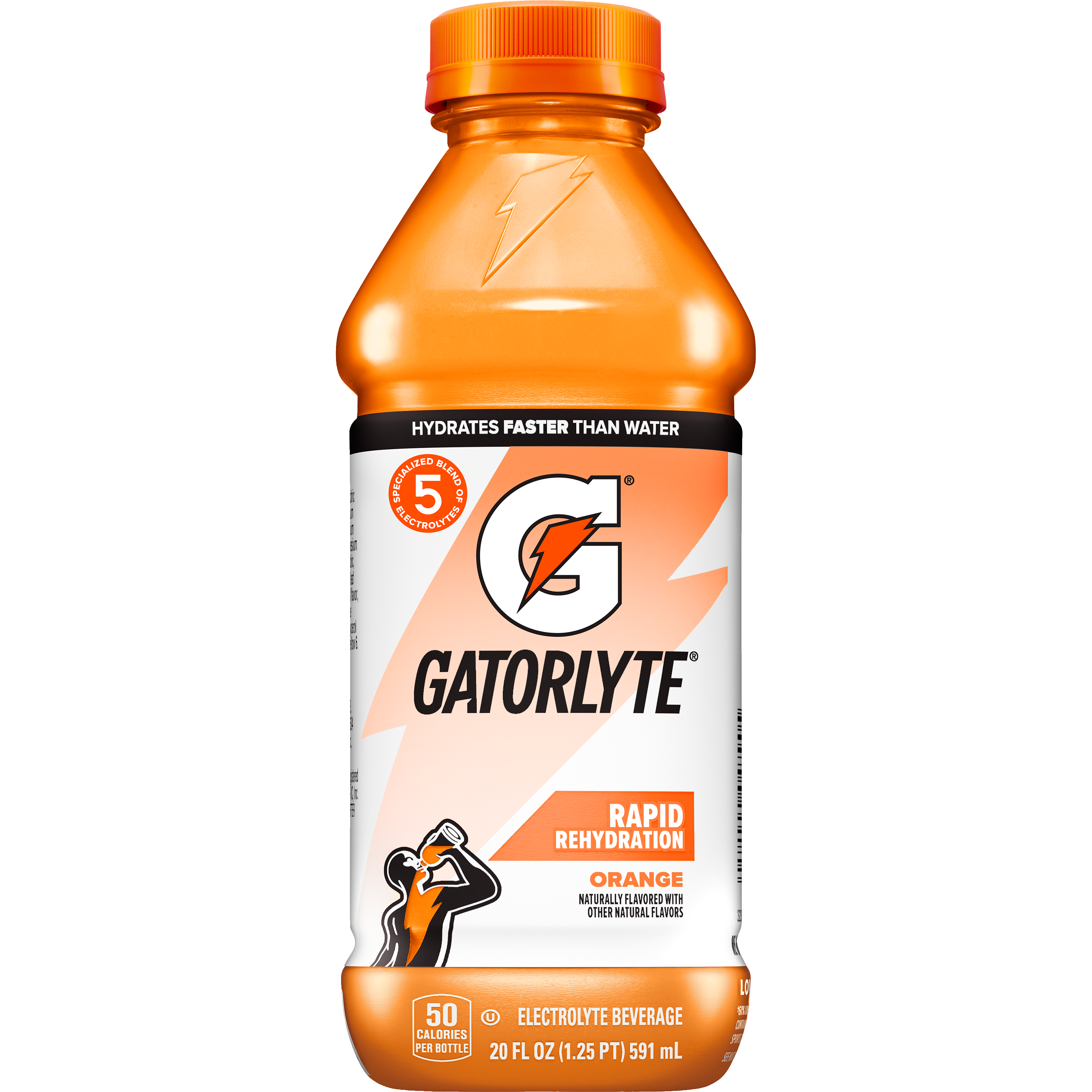 Gatorade, Gatorlyte, Rapid Rehydration, Orange Flavored, Electrolyte Beverage thumbnail