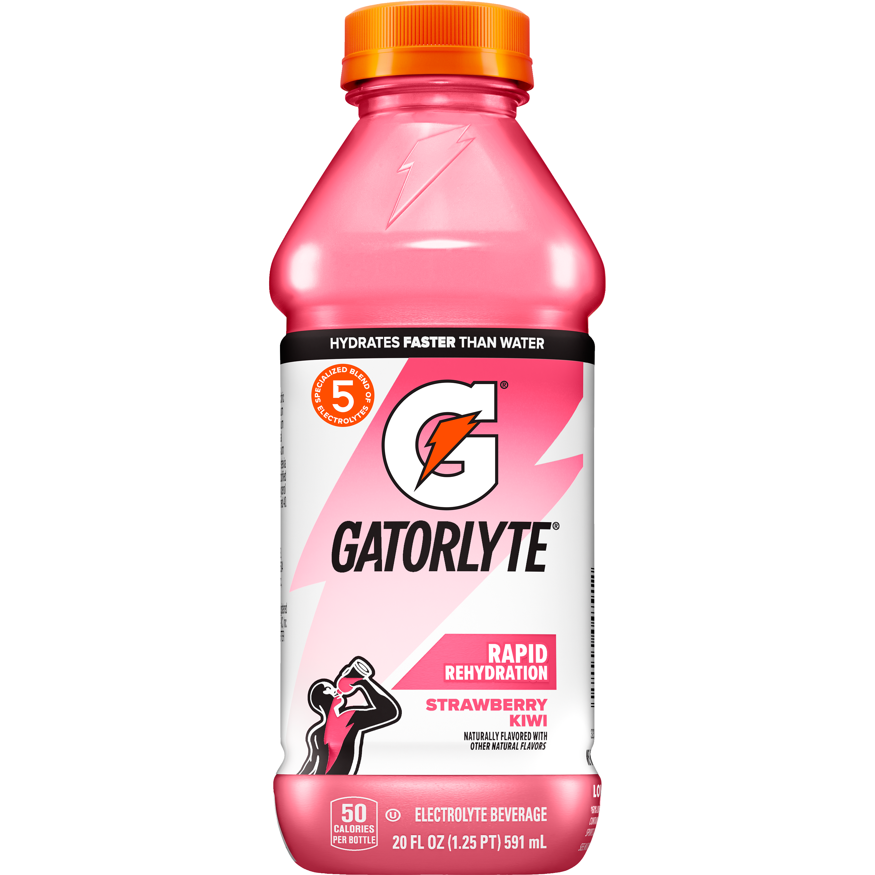 Gatorade, Gatorlyte, Rapid Rehydration, Strawberry Kiwi Flavored, Electrolyte Beverage thumbnail