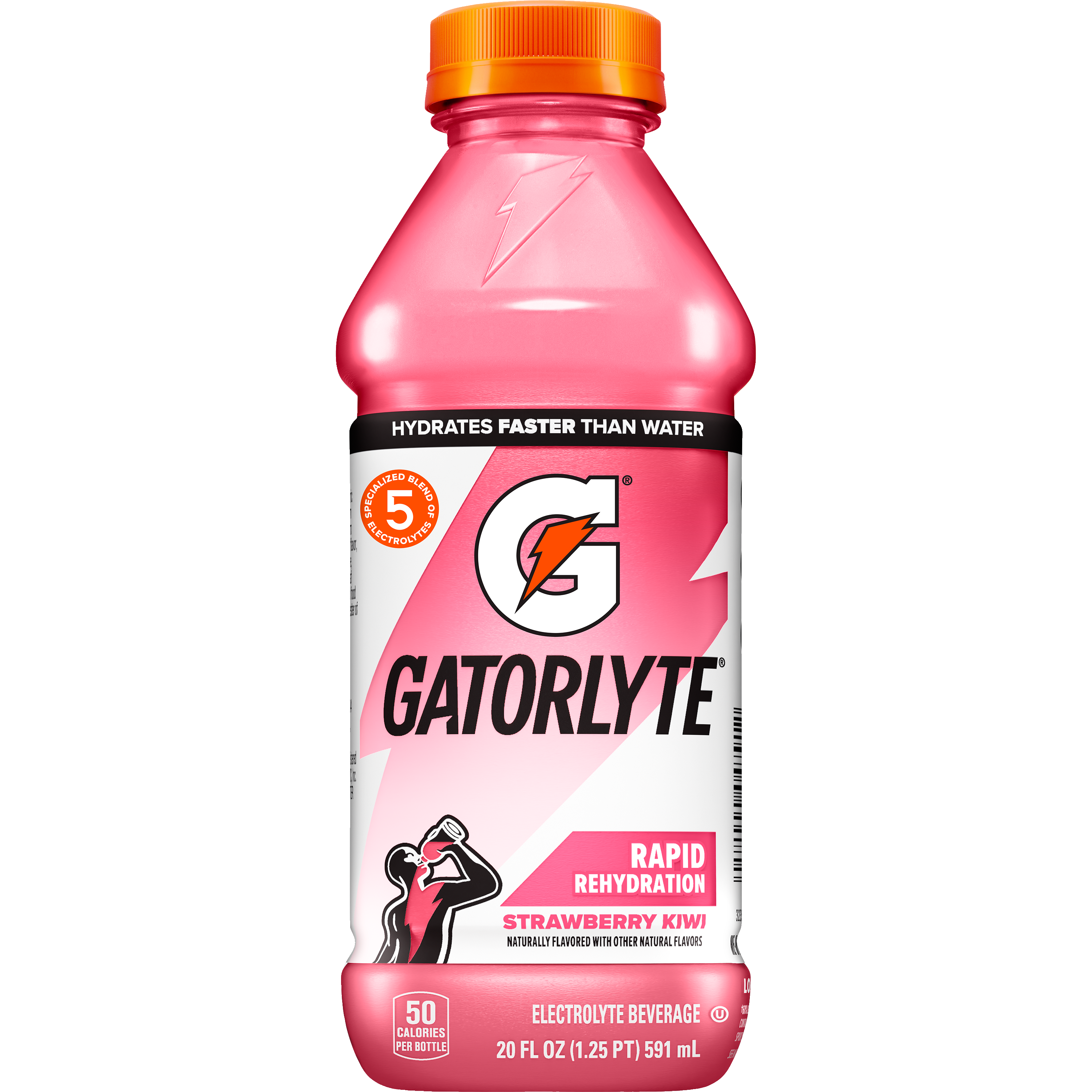 Gatorade, Gatorlyte, Rapid Rehydration, Strawberry Kiwi Flavored, Electrolyte Beverage thumbnail
