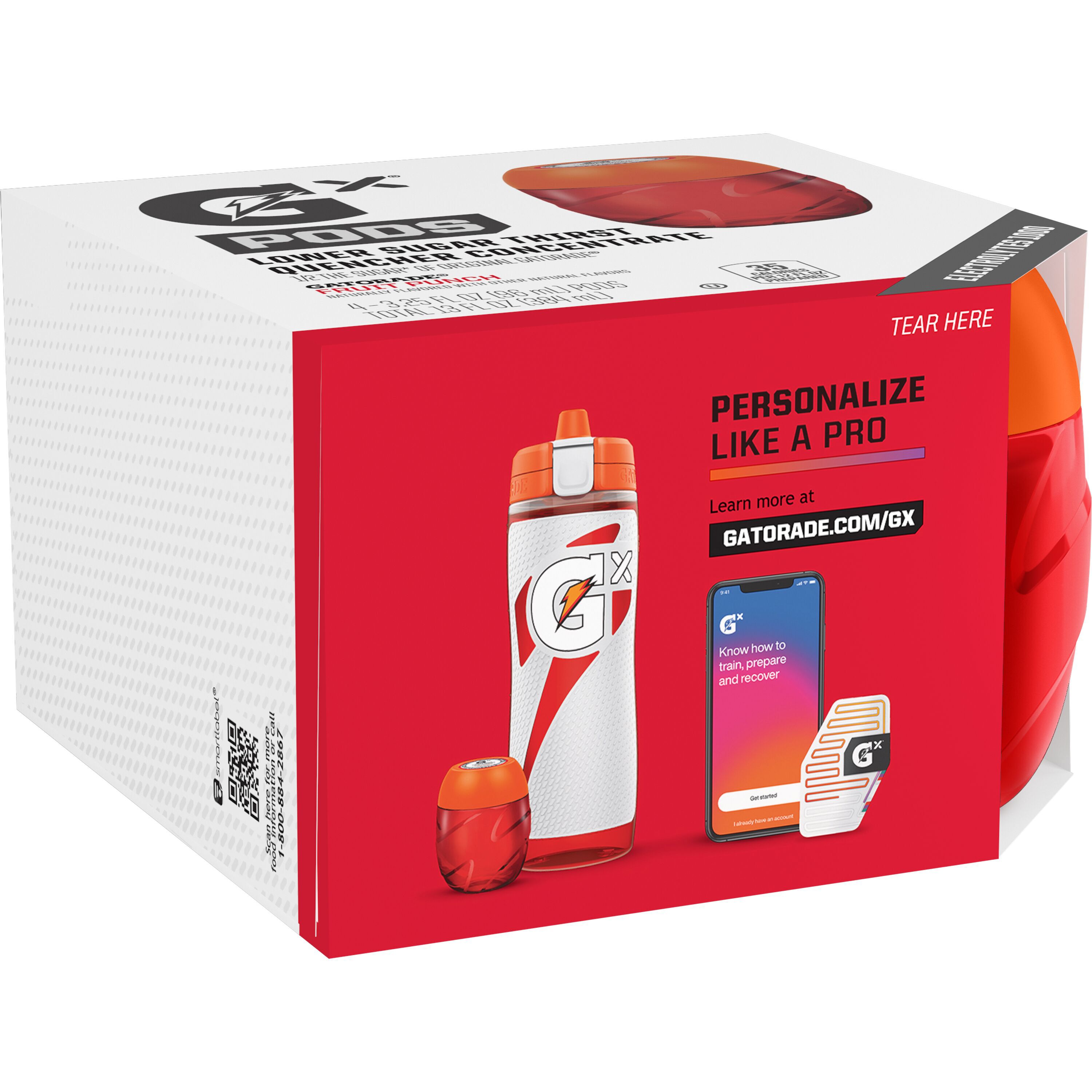 Gatorade, Gx-Pods, Fruit Punch Flavored, Lower Sugar Thirst Quencher Concentrate thumbnail