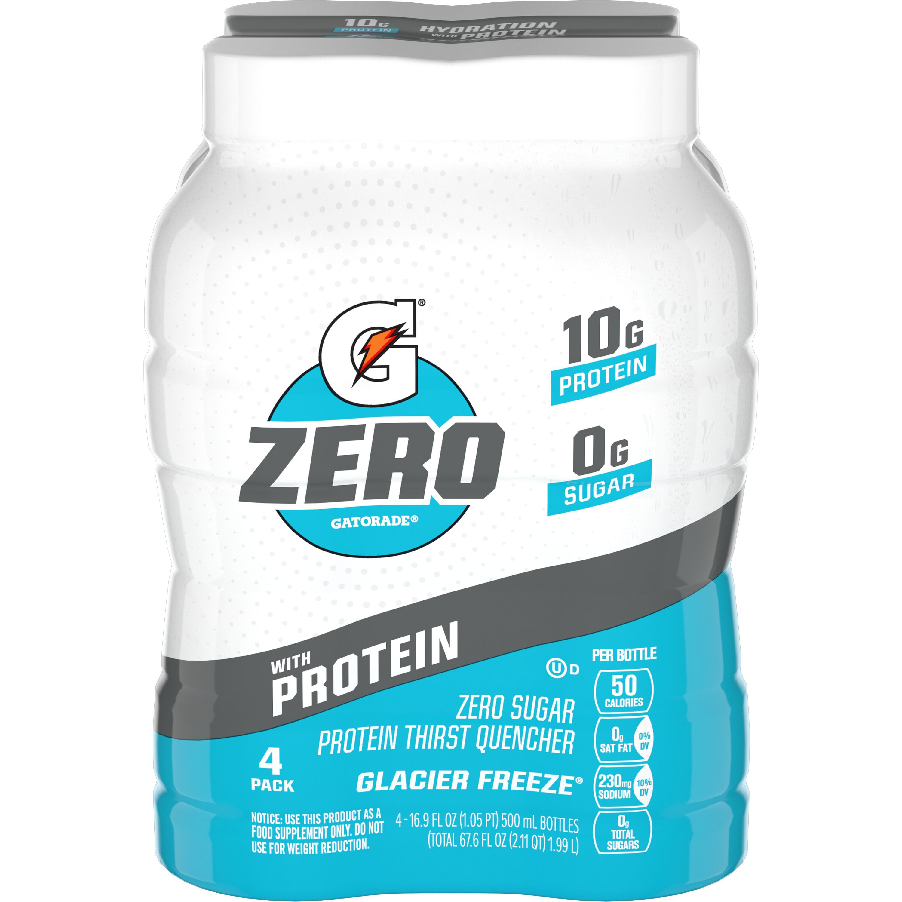 Gatorade, Zero, Glacier Freeze, Zero Sugar Protein Thirst Quencher