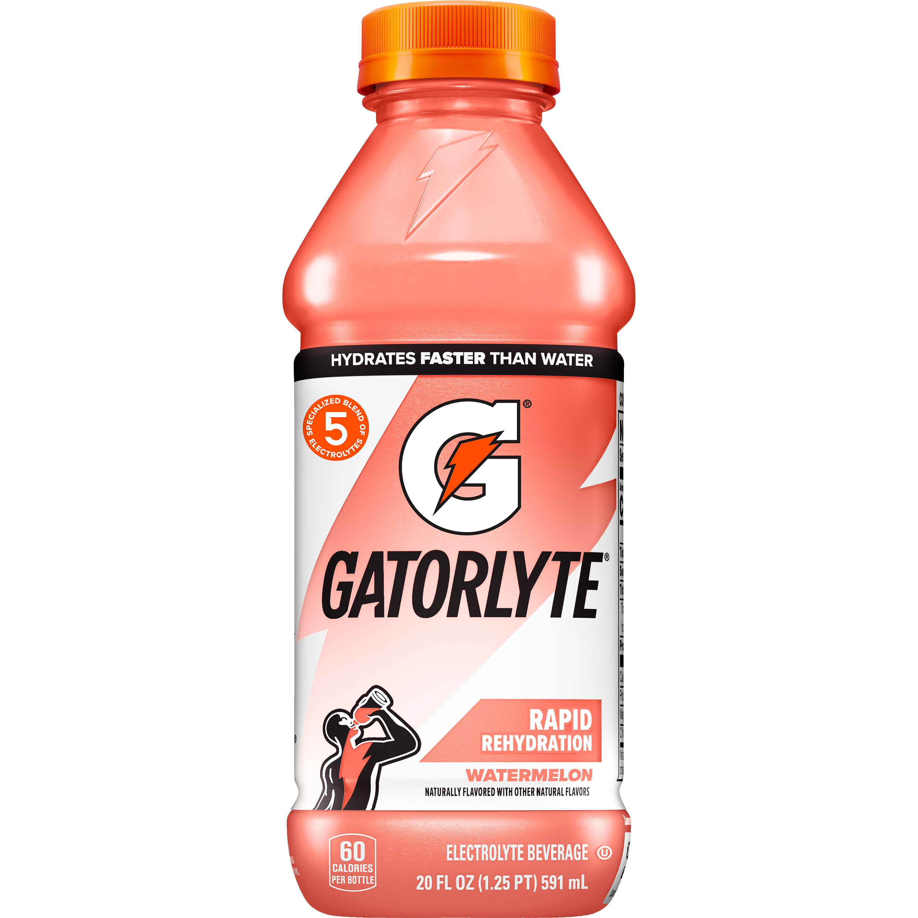 Gatorade, Gatorlyte, Rapid Rehydration, Watermelon Flavored, Electrolyte Beverage